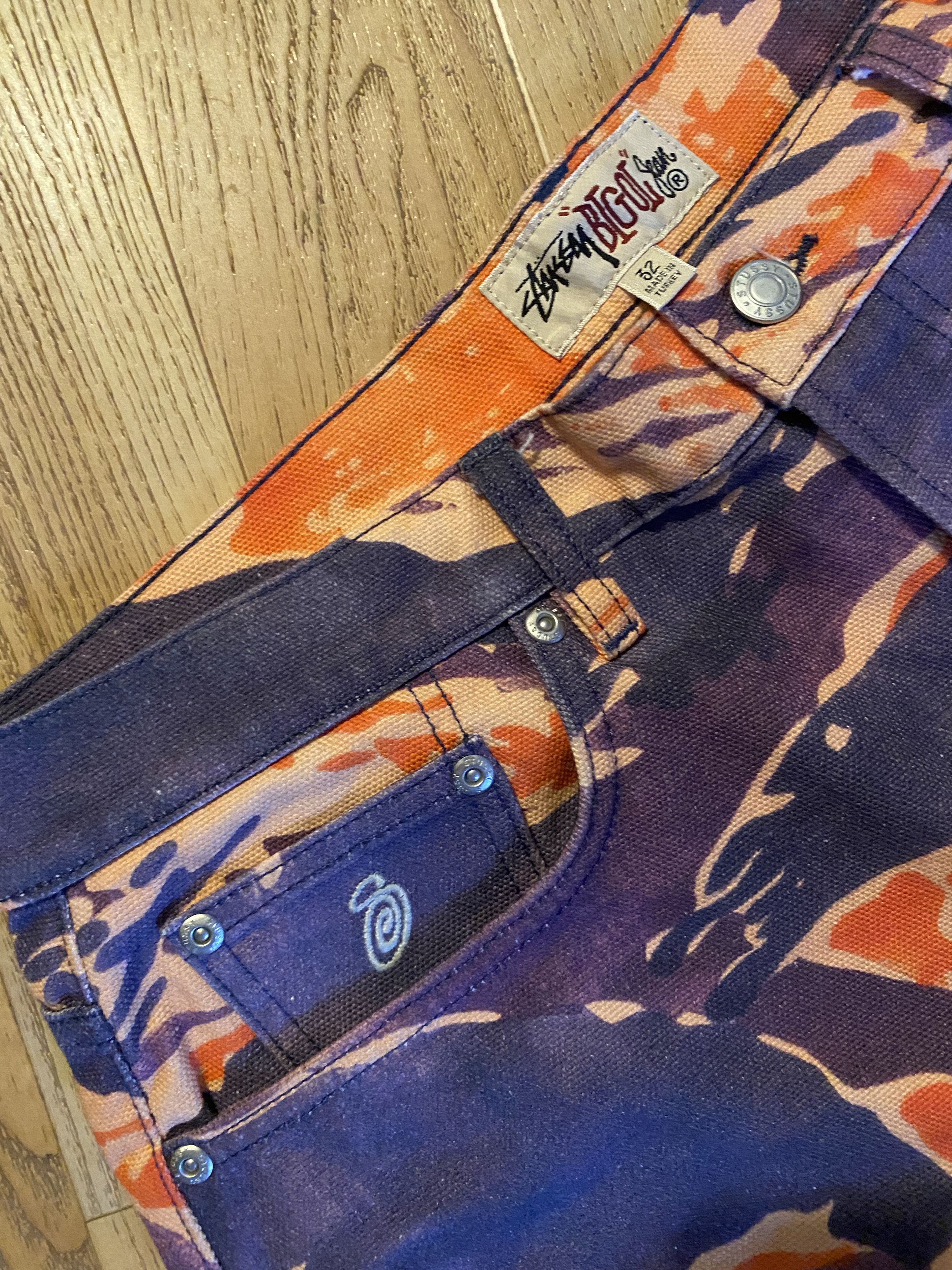 Stussy Stussy x Lucien Smith Camo Big Ole Jeans, Size 32 Size US 32 / EU 48 - 2 Thumbnail