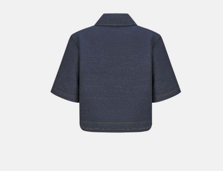 Dior o1w1db10225 324S772-in-1 Cropped Peacoat in Deep Blue Size XL / US 12-14 / IT 48-50 - 2 Thumbnail