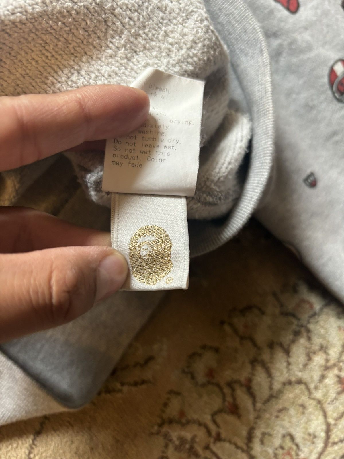 Bape × Nigo Baby Milo Football Monogram Full Zip Hoodie Size US M / EU 48-50 / 2 - 7 Thumbnail