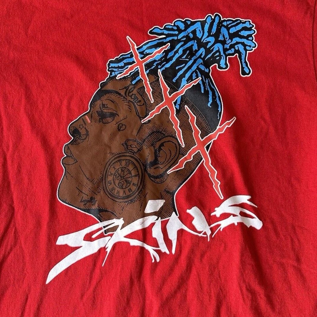 Delta × Rap Tees Skins xxxtentacion red t shirt men size S Small Size US S / EU 44-46 / 1 - 2 Thumbnail