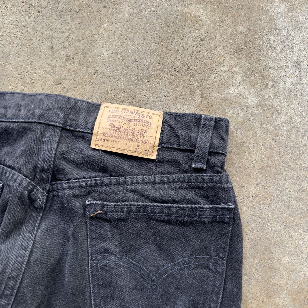 Levi's 90s Levi's 562 Faded Loose Baggy Skater Jeans ERD Grunge Size US 29 - 9 Thumbnail