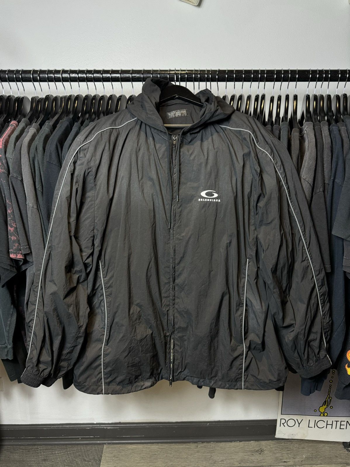 Balenciaga UNITY SPORTS ICON COCOON KICK WINDBREAKER JACKET