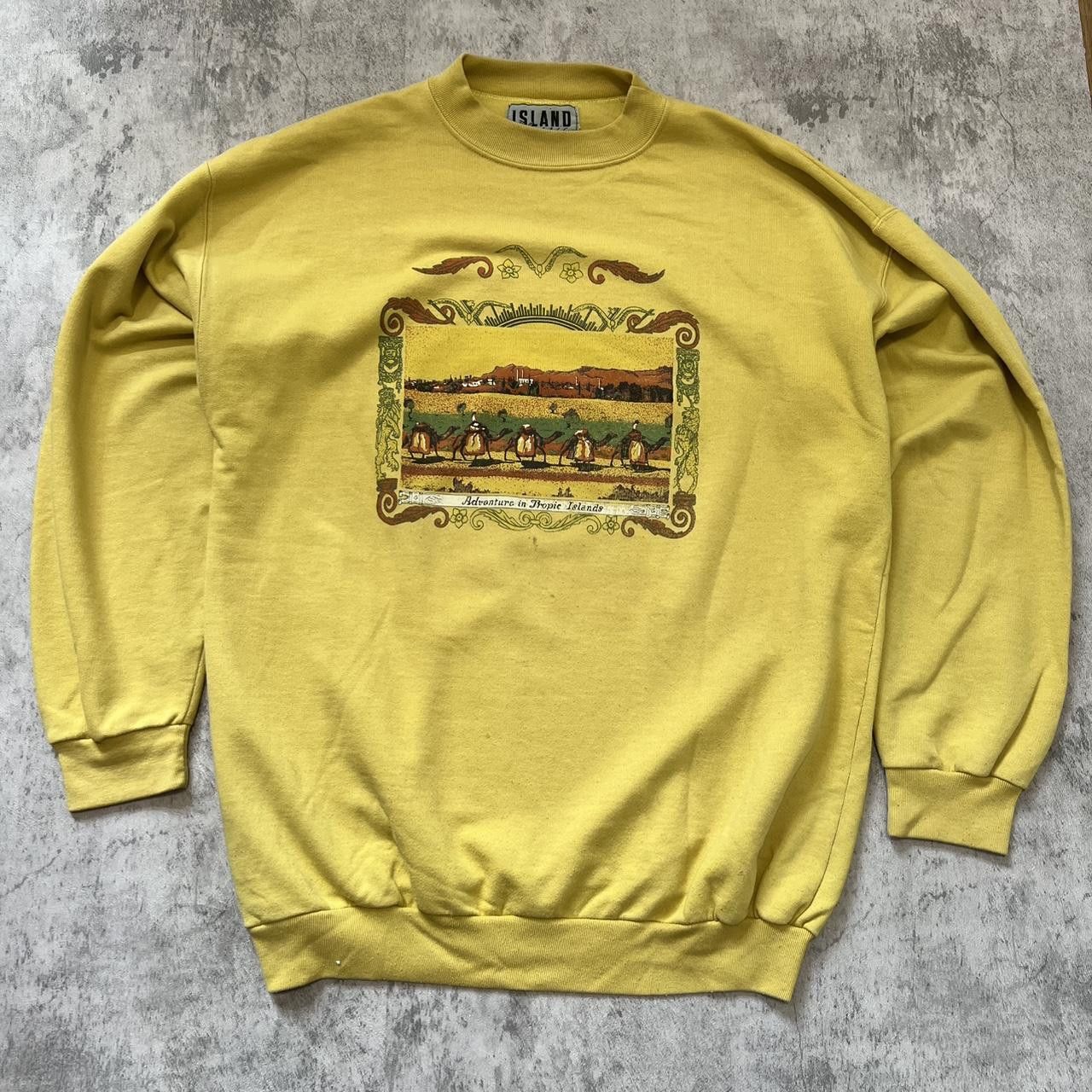 Other Boxy Vintage Retro 90s Sweatshirt Rap hip hop Yellow Size US S / EU 44-46 / 1 - 1 Thumbnail