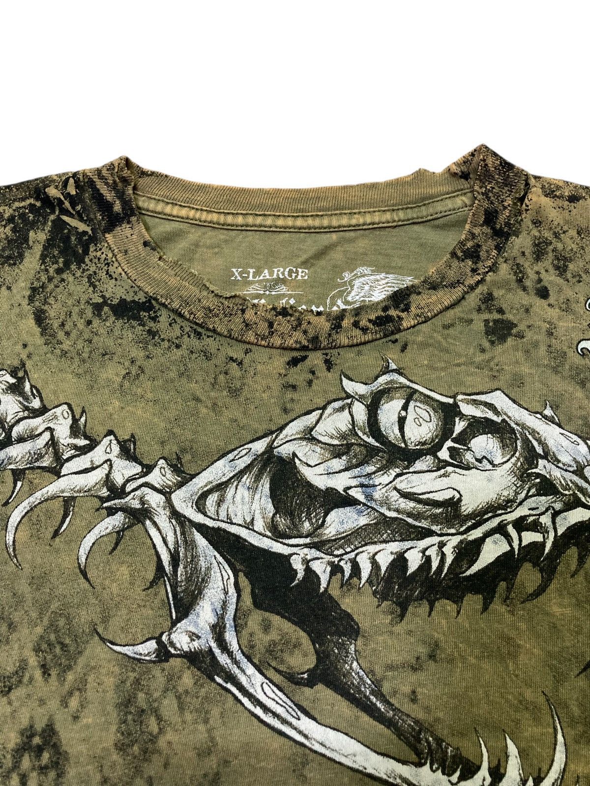 Affliction Affliction Skeletal Snake T-Shirt Size US XL / EU 56 / 4 - 3 Thumbnail