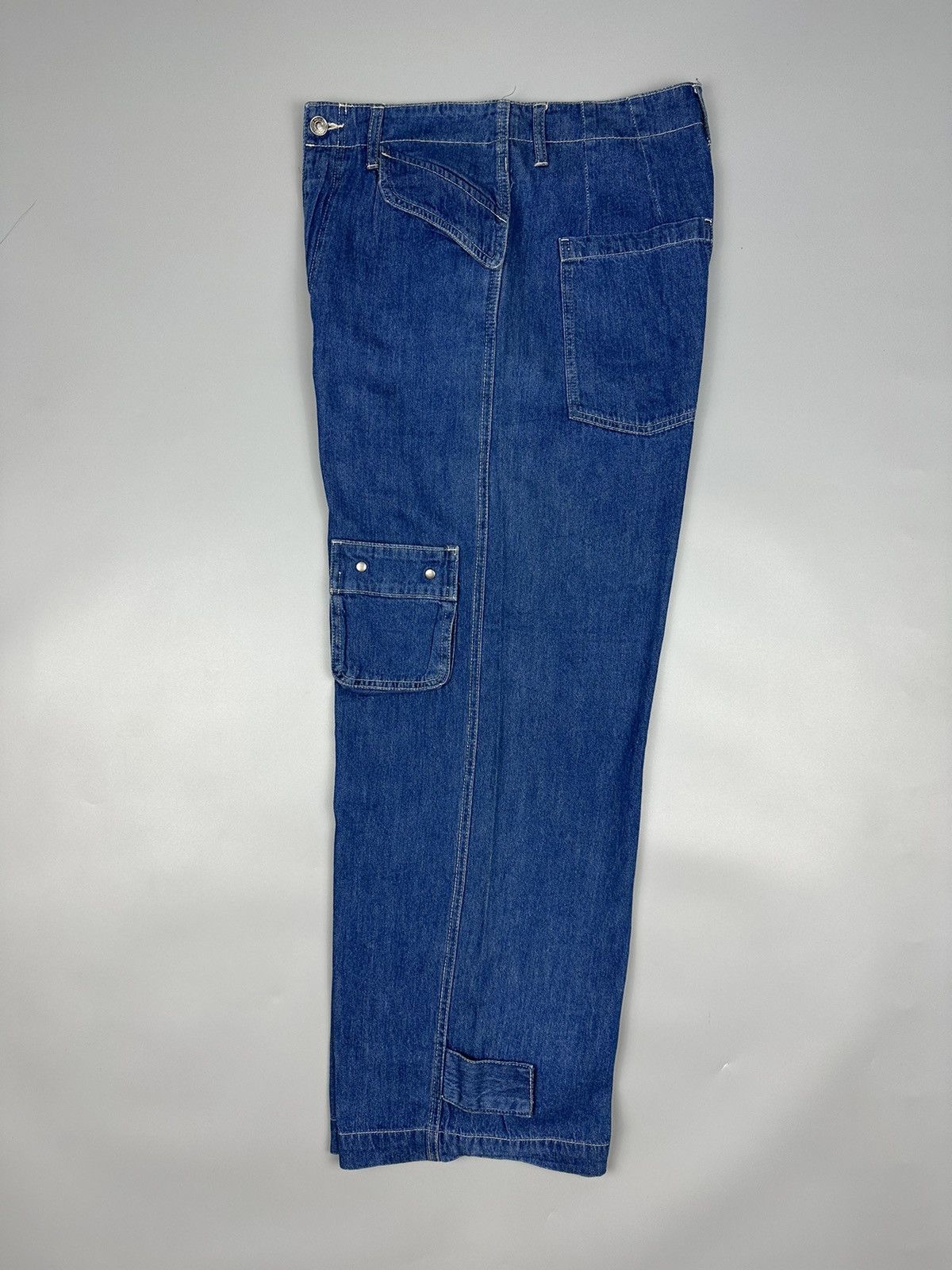 If Six Was Nine × Le Grande Bleu (L.G.B.) Vintage Mili Mili Baggy Multi Pocket Jeans Size US 30 / EU 46 - 8 Thumbnail