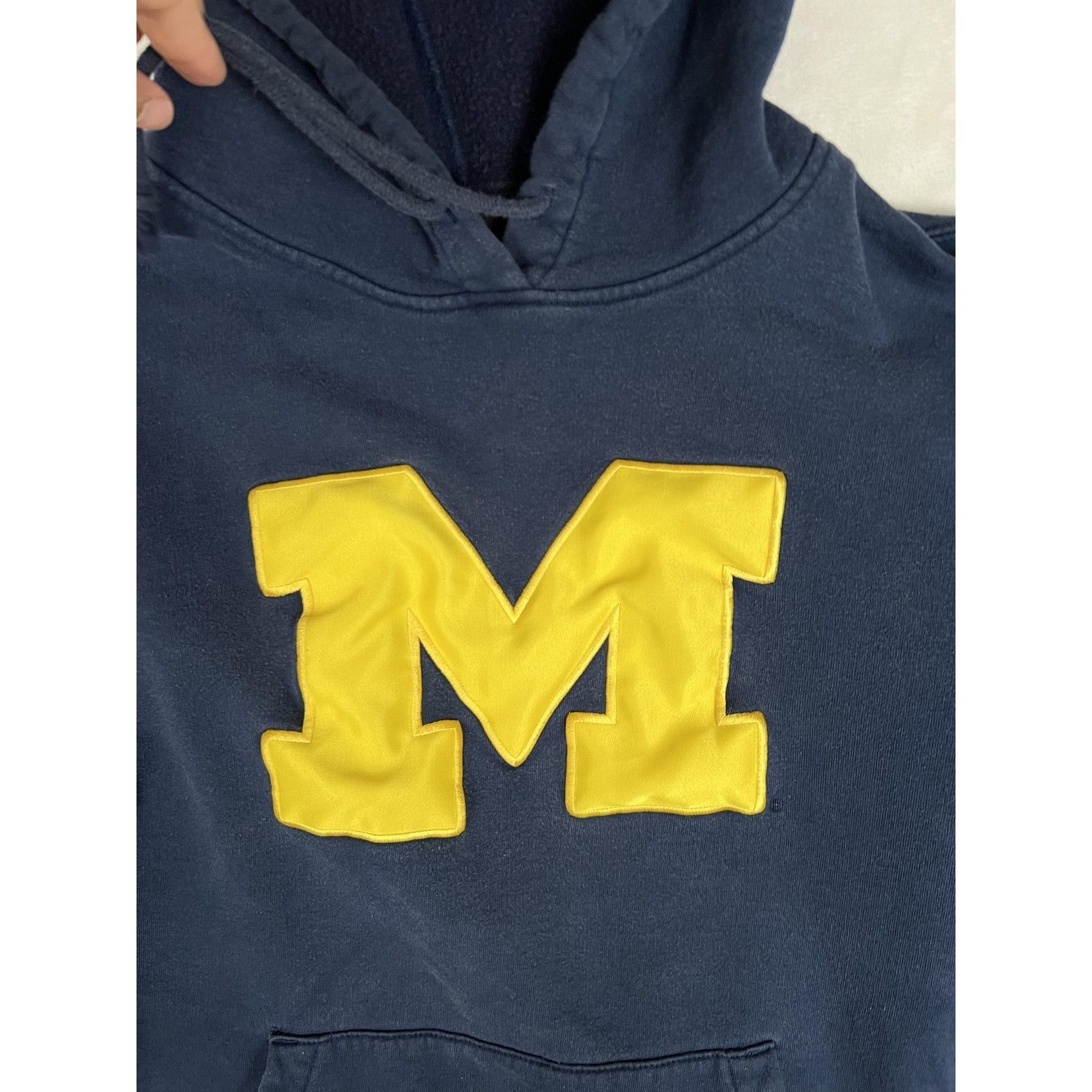 Adidas Vintage Michigan Wolverines Hoodie Sweatshirt Women's XL Nav Size XL / US 12-14 / IT 48-50 - 2 Thumbnail
