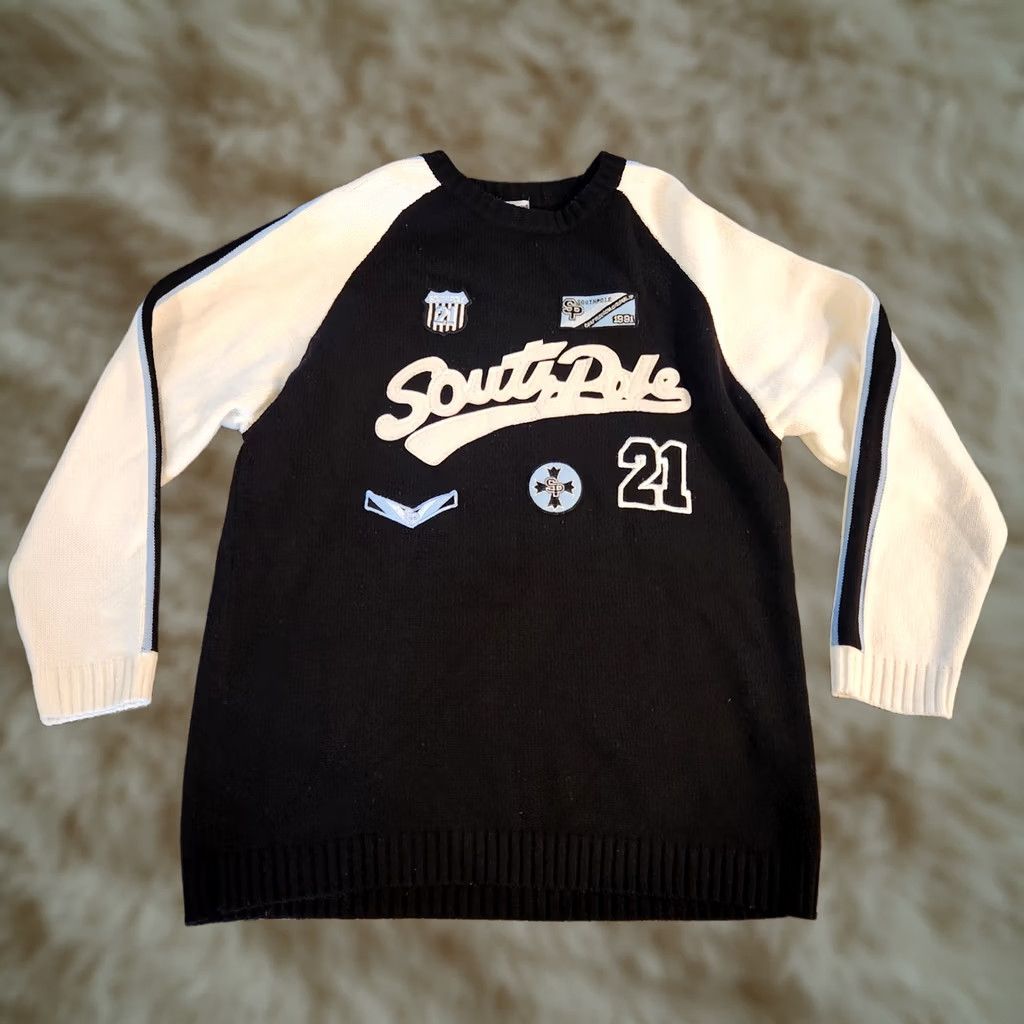 Southpole VINTAGE South Pole Sweater Knit Embroidered Men's XL Hip Hop Street Size US XL / EU 56 / 4 - 1 Thumbnail