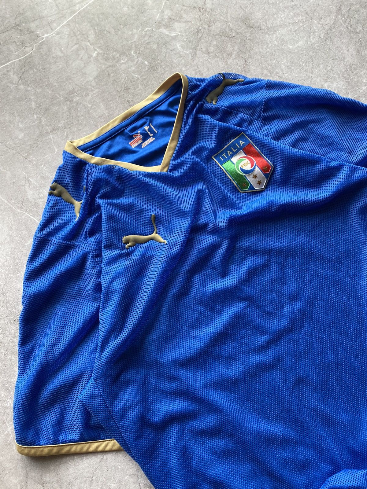 Puma Puma Italy National Team 2007-09 Home Football Soccer Jersey Size US S / EU 44-46 / 1 - 3 Thumbnail