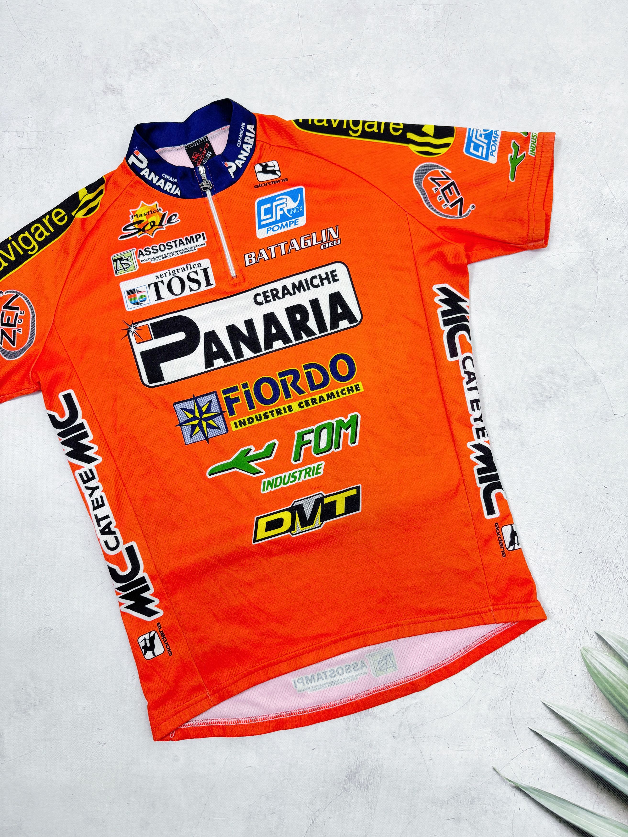Vintage Vintage Giordana Cycling Jersey Panaria Fiordo Size US M / EU 48-50 / 2 - 4 Thumbnail