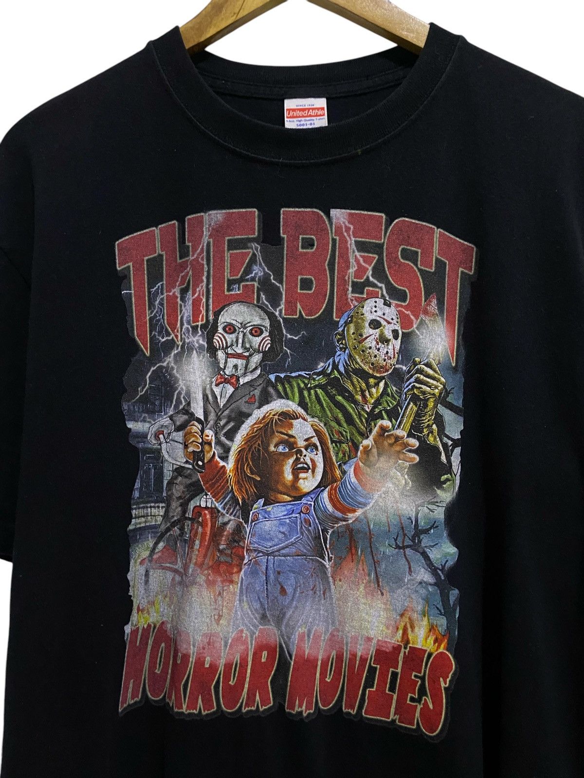 Vintage Vtg 90s !! Horror Movie CHUCKY Tshirt Big Logo Print Size US XL / EU 56 / 4 - 4 Thumbnail