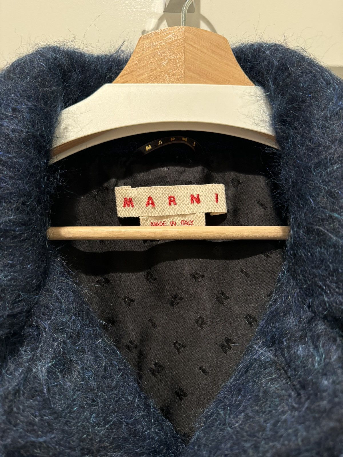 Marni Marni Button-Up Faux-Fur Brushed Wool Coat Size US M / EU 48-50 / 2 - 4 Thumbnail