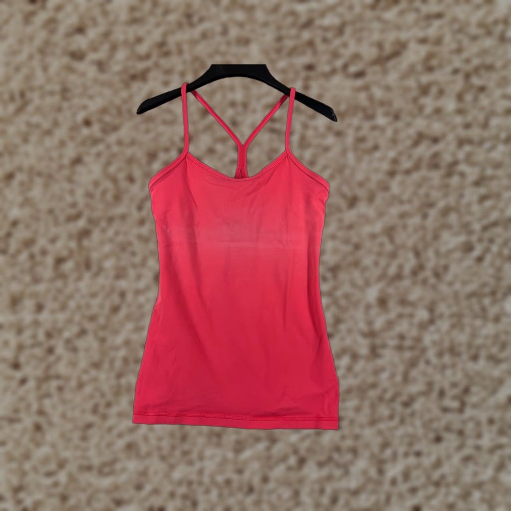 Lululemon Lululemon Shirt Women 6 Pink Power Y Tank Running Gym Yoga Workout READ Shirt Women 6 Pink Tank Racerback Built-In Bra All Seasons Workwear Casual Size M / US 6-8 / IT 42-44 - 1 Thumbnail