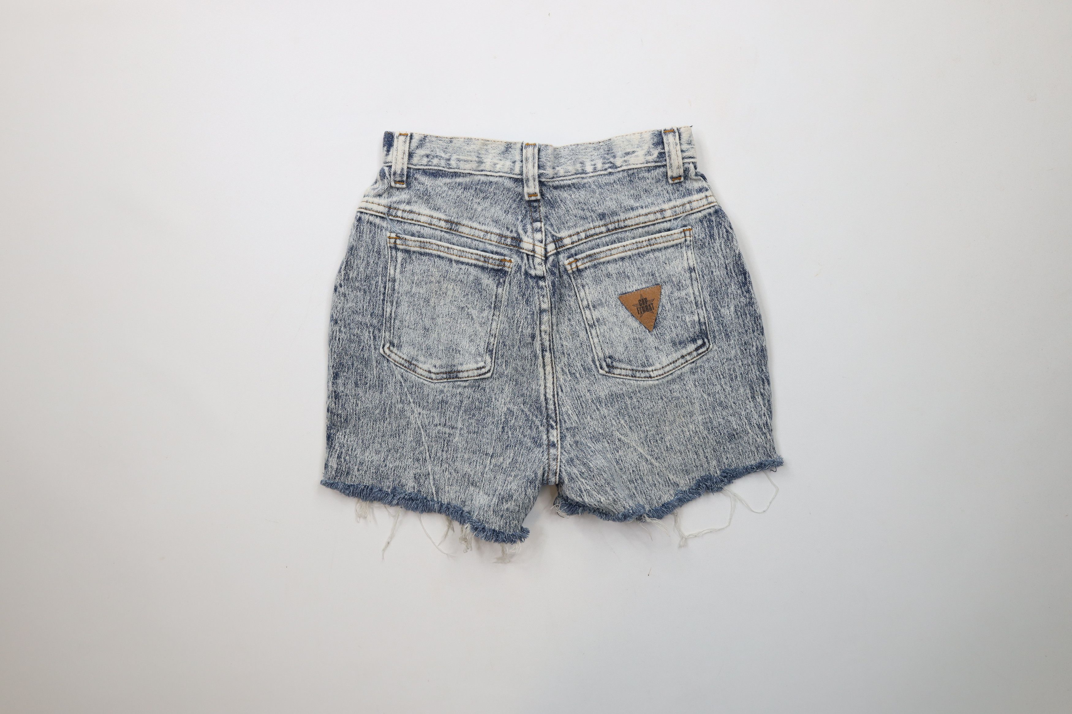 Vintage Vintage 90s Streetwear Acid Wash Cut Off Denim Jean Shorts Size 28" / US 6 / IT 42 - 9 Thumbnail