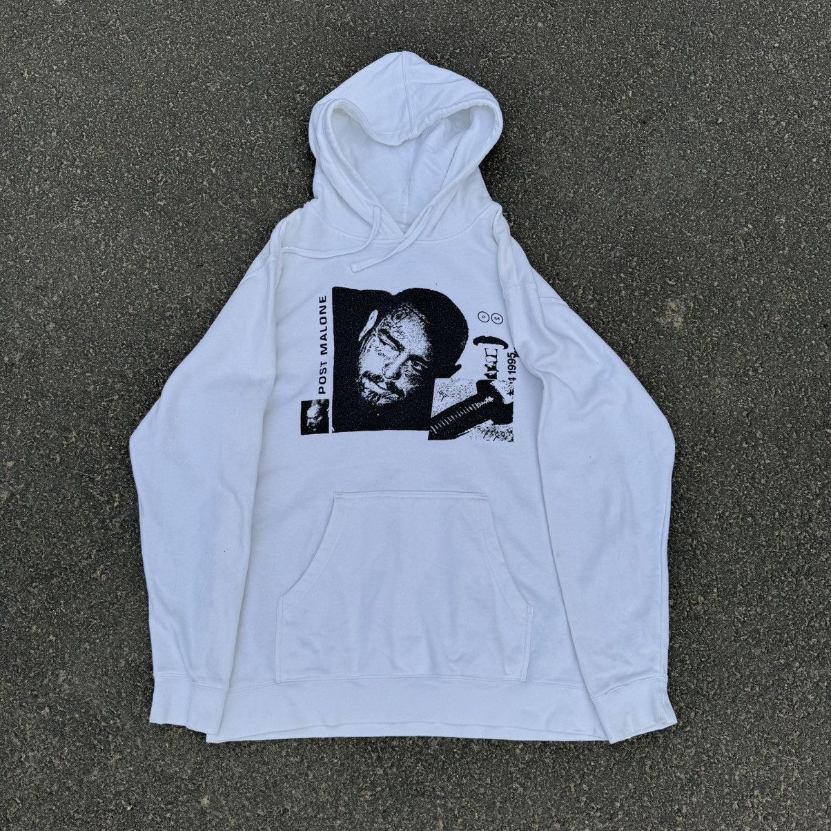 POST&CO Post Malone Posty&Co White Hoodie Merch Rock Rap Hip-hop Size US L / EU 52-54 / 3 - 10 Thumbnail