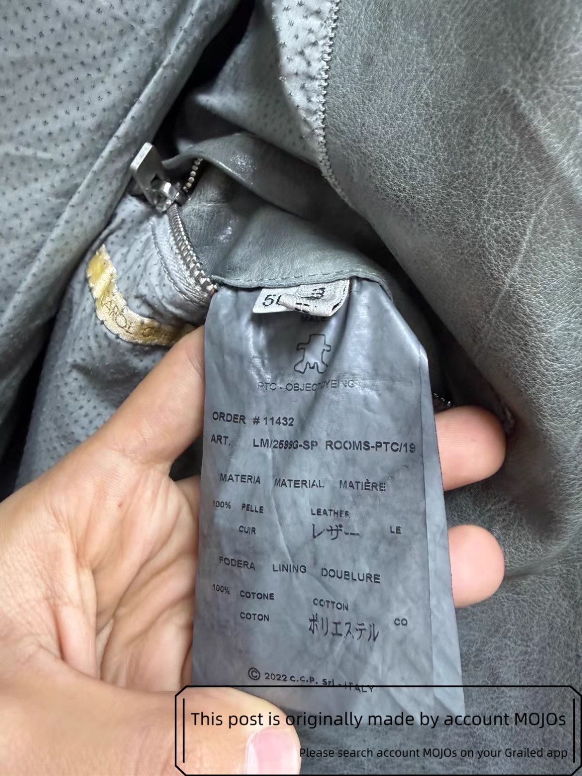 Carol Christian Poell Sz 50 Carol Christian Poell 2599GSP Leather Jacket mojos165 Size US M / EU 48-50 / 2 - 9 Thumbnail
