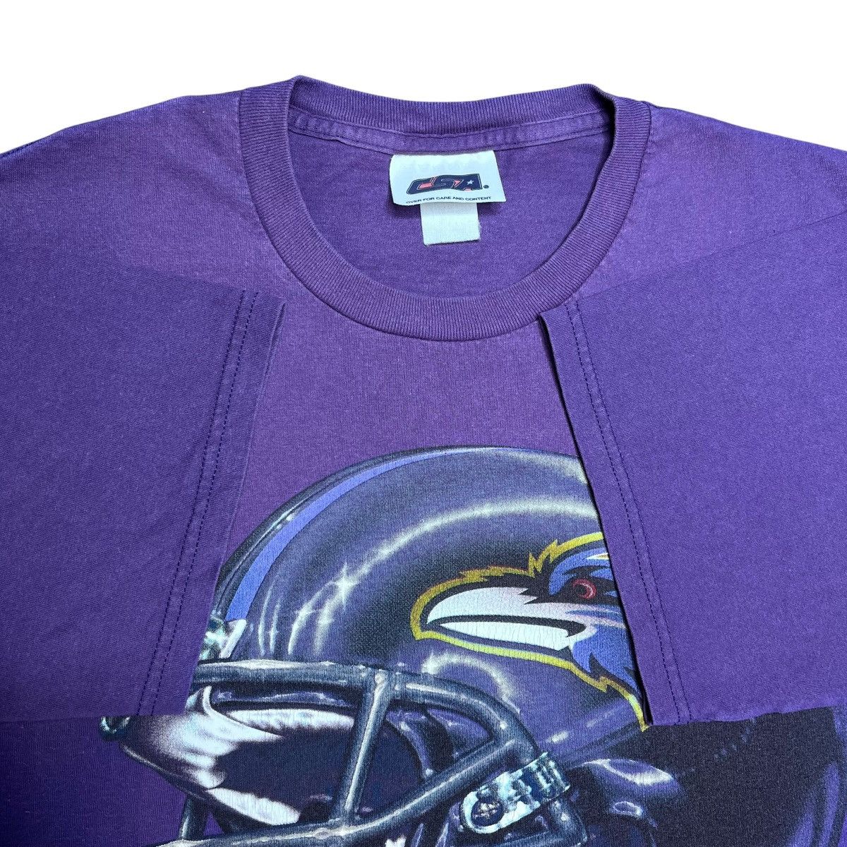 NFL Vintage 2001 NFL Baltimore Ravens Helmet 3D Spell Out Tee Size US L / EU 52-54 / 3 - 2 Thumbnail