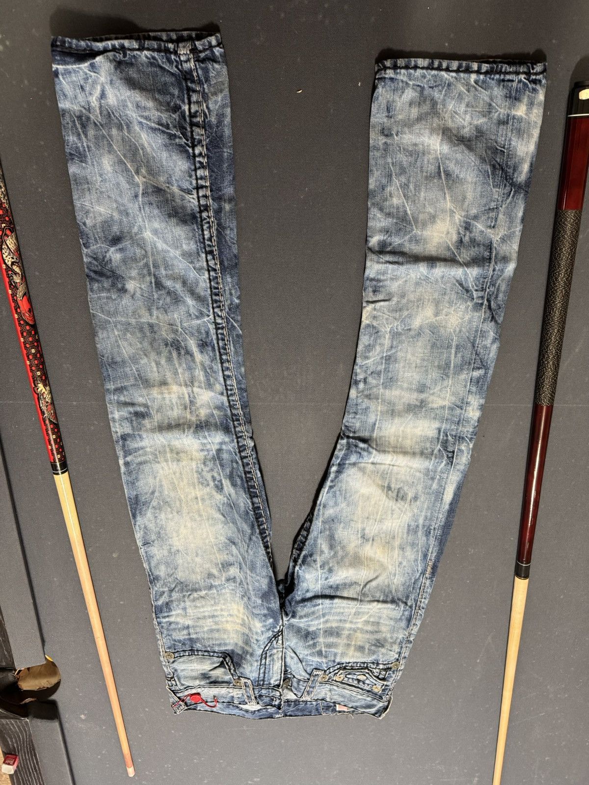 True Religion True Religion Acid Wash Denim Size US 30 / EU 46 - 3 Thumbnail