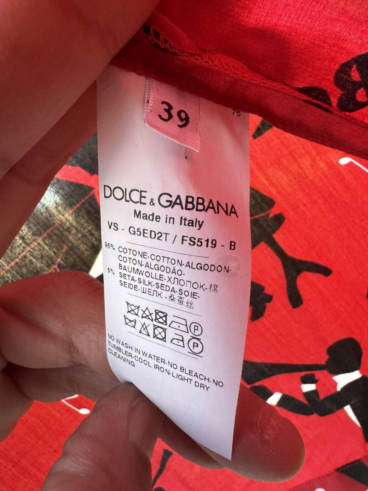 Dolce & Gabbana D&G shirt size M Size US M / EU 48-50 / 2 - 4 Thumbnail