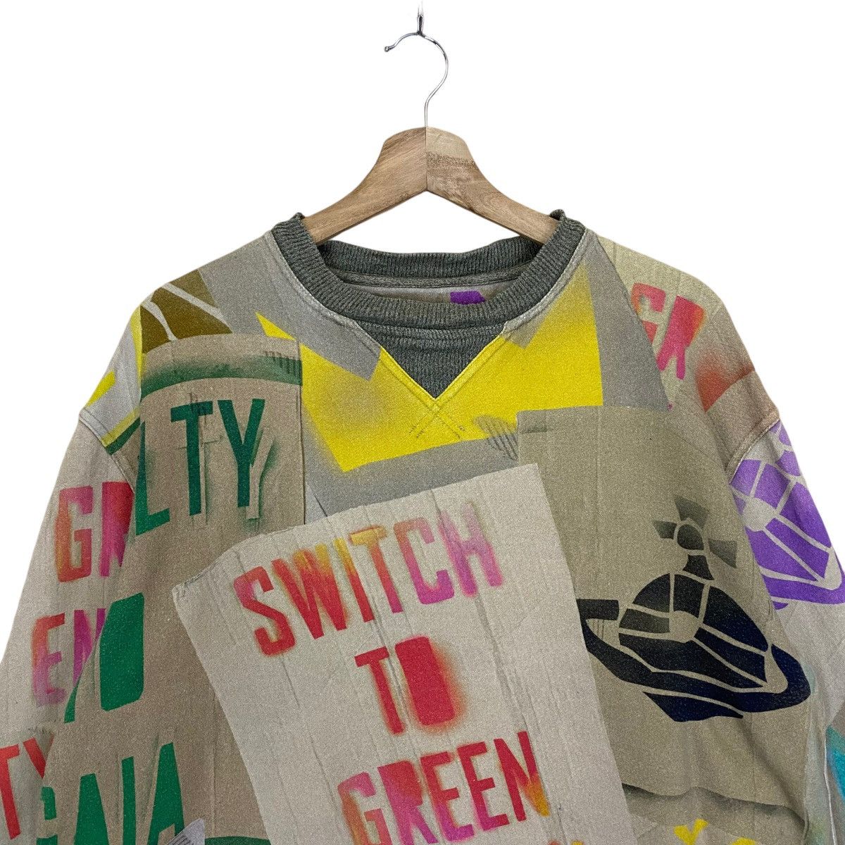 Vivienne Westwood Vivienne Westwood Man Switch To Green Energy Sweatshirt Size US L / EU 52-54 / 3 - 4 Thumbnail