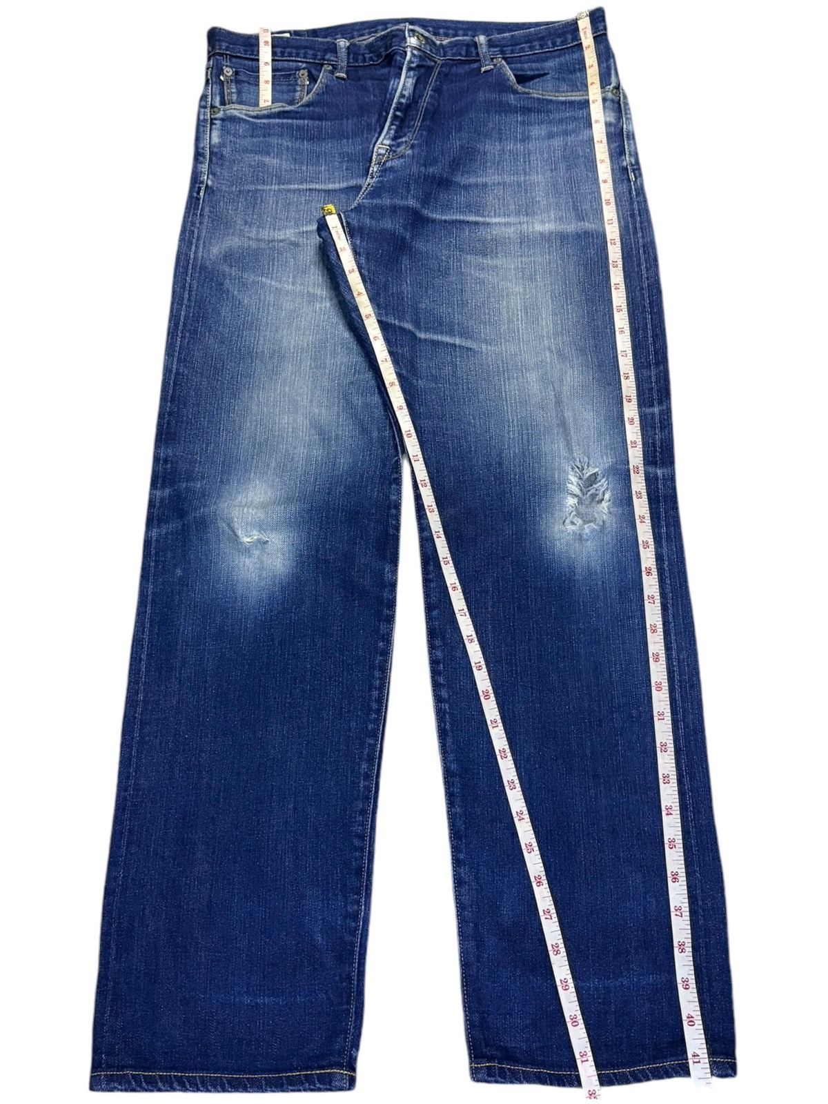 Japanese Brand × Spellbound Vintage Japanese Spellbound Selvedge Faded Distressed Jeans Size US 34 / EU 50 - 15 Thumbnail