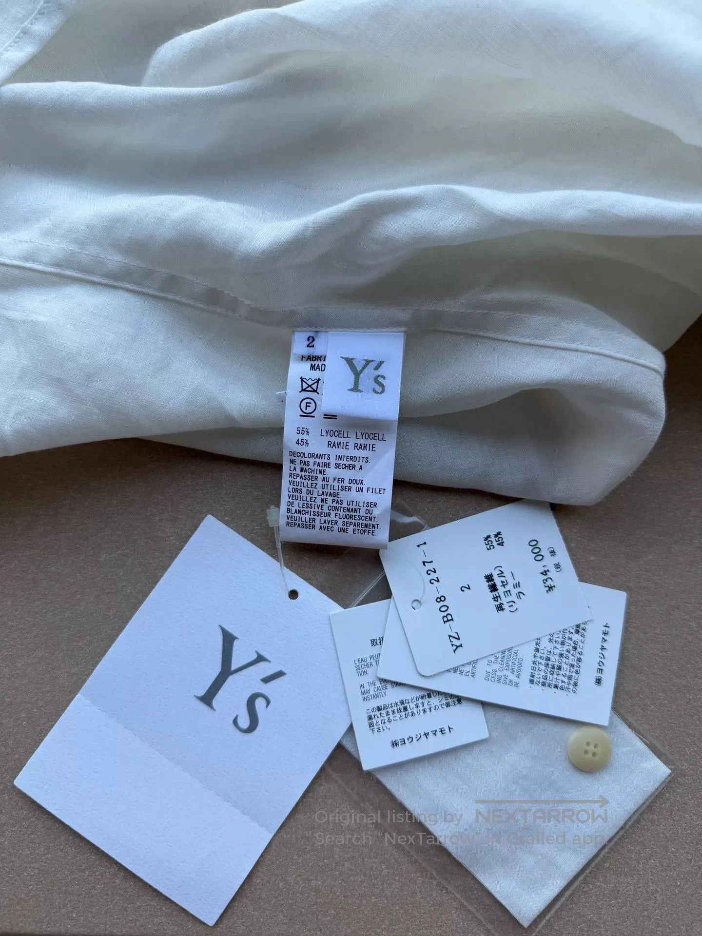 Y's yohji yamamoto y's zen aesthetic oversized top. Size XXS / US 00 / IT 34 - 6 Thumbnail
