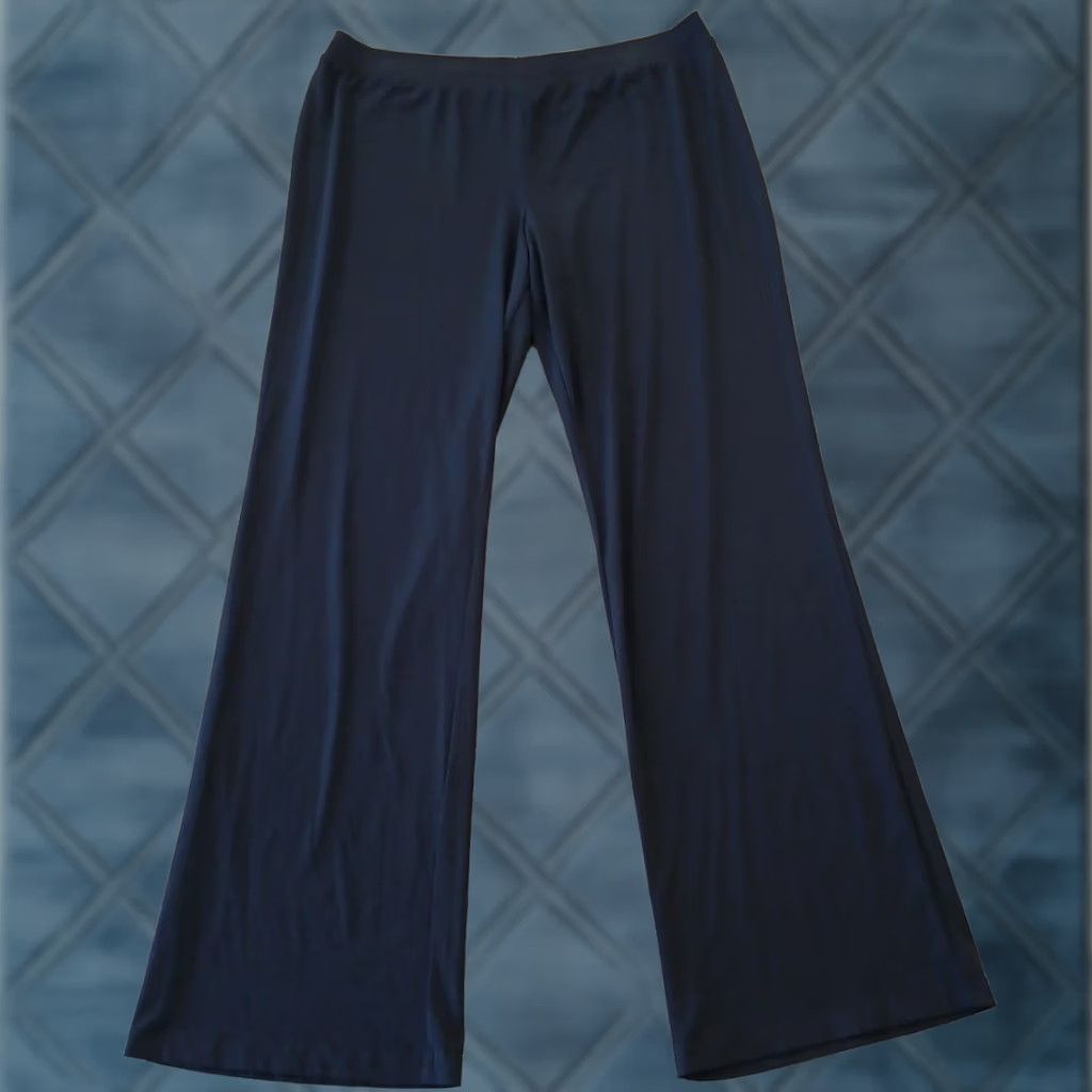 Vintage Attention Pants Womens Large Blue Pull On 34x31 Mid Rise Ankle Straight 34 31 Blue Pants Womens L Mid Blue Pull On Ankle Straight 34x31 Size 36" / US 14 / IT 50 - 1 Thumbnail