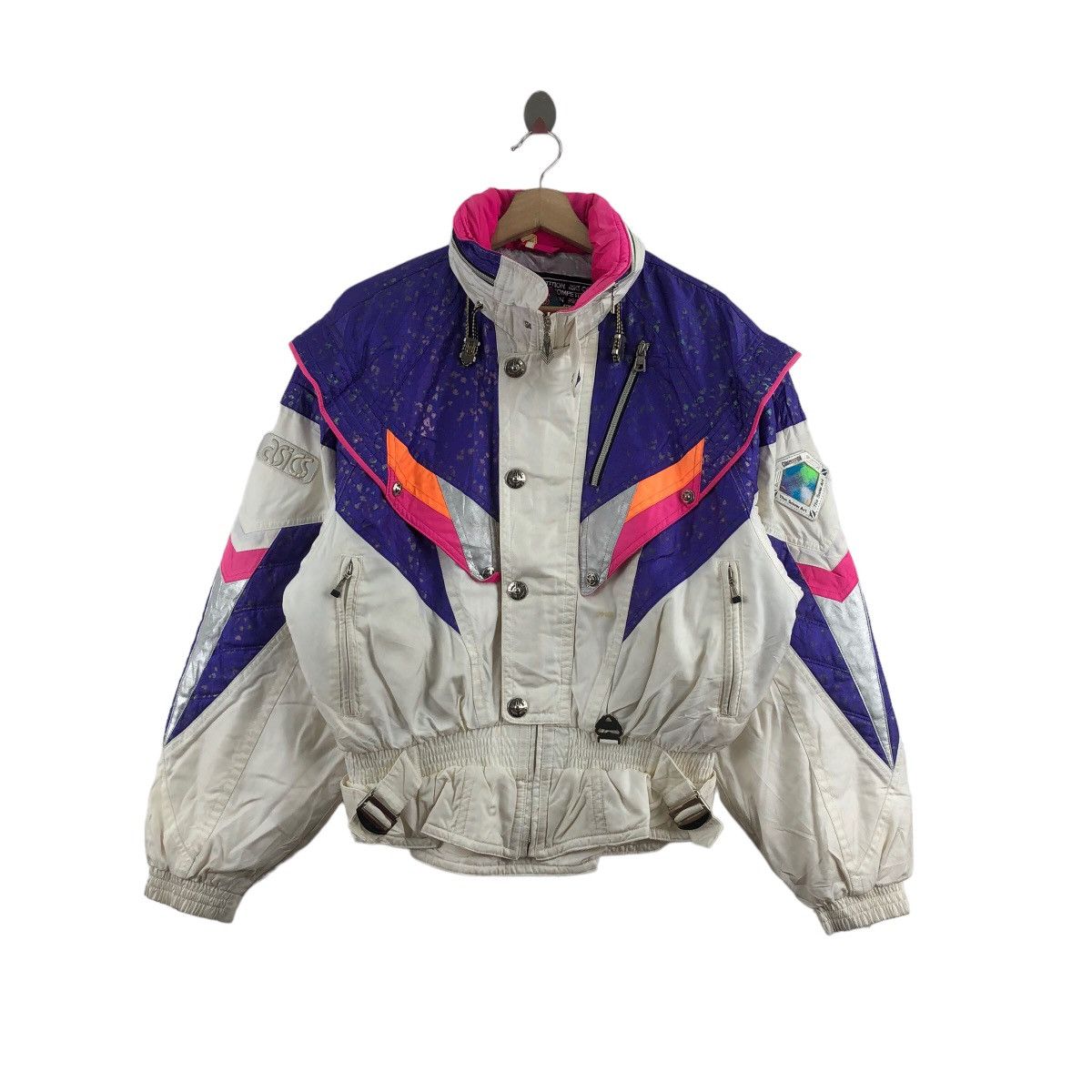 image of Vintage Asics Goldwin Multicolored Ski Jacket Women Ski Wear, Men's (Size XL)