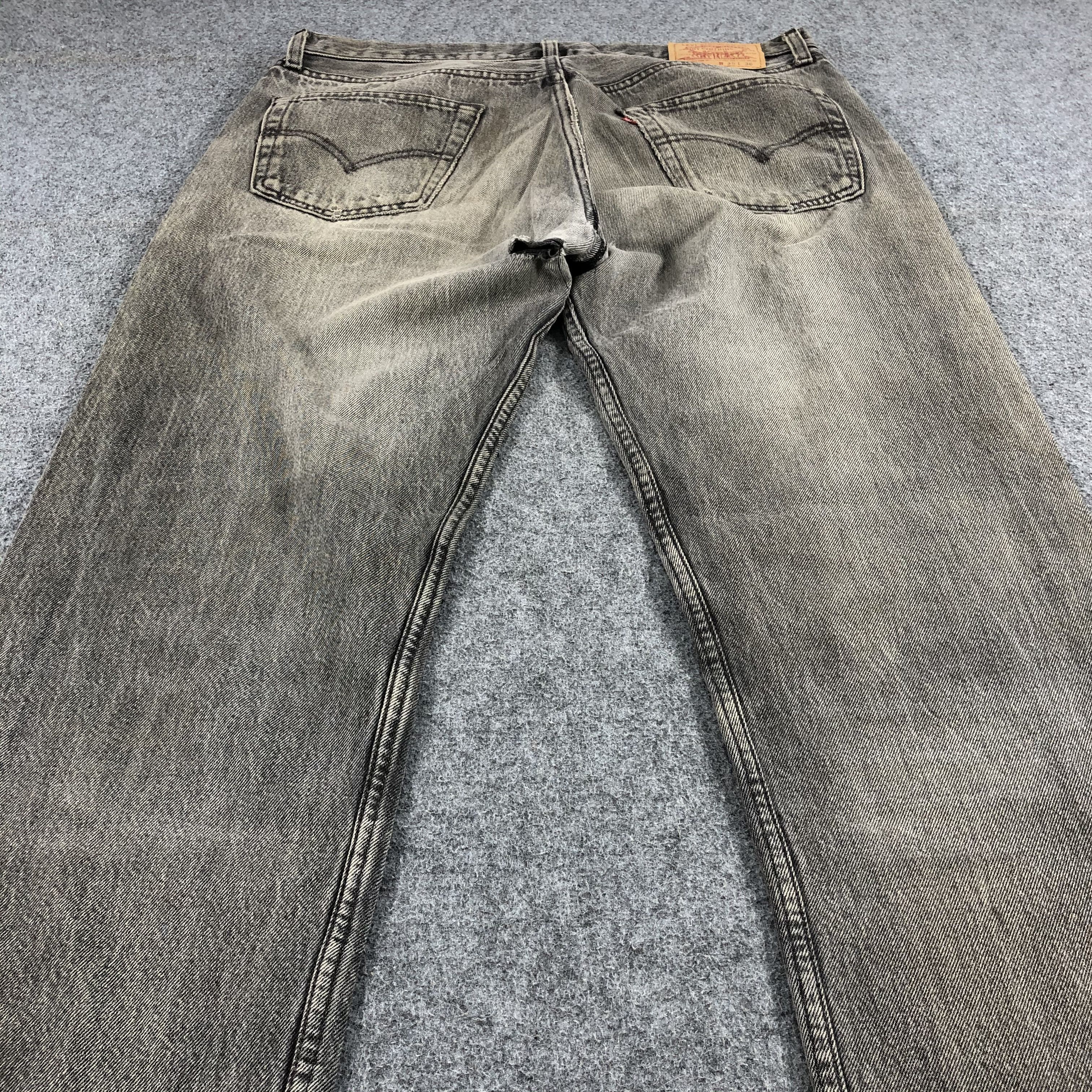 Levi's Vintage 90s Levis 501 Faded Black Jeans-JM1664 Size US 36 / EU 52 - 4 Thumbnail