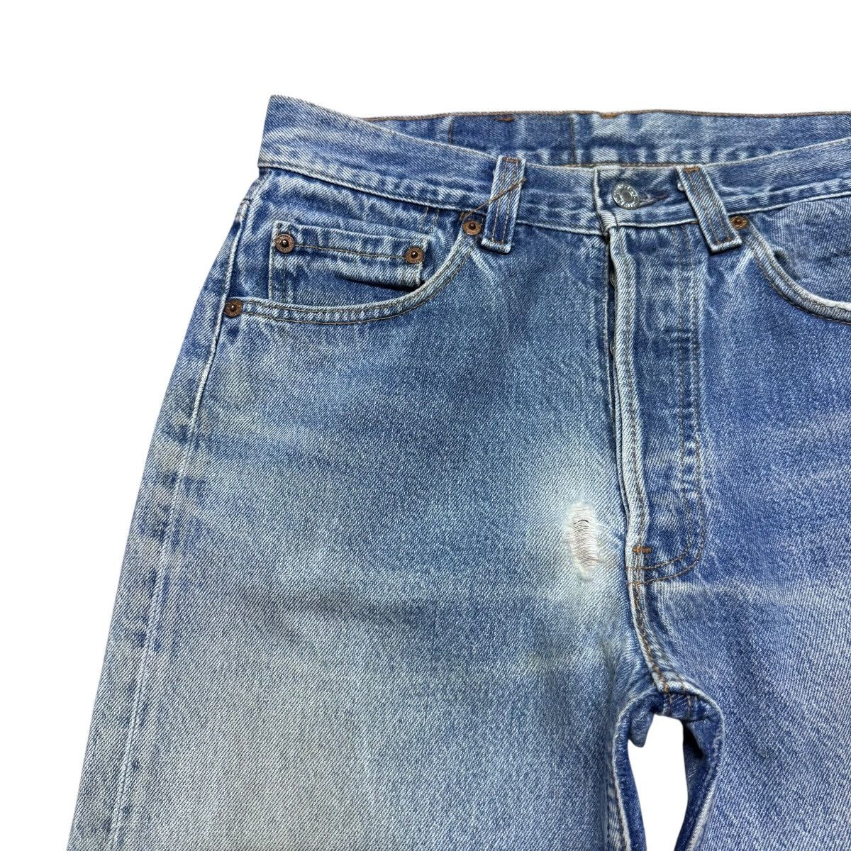 Levi's Vintage 80s Levis 501 Distressed Jeans Size US 29 - 4 Thumbnail