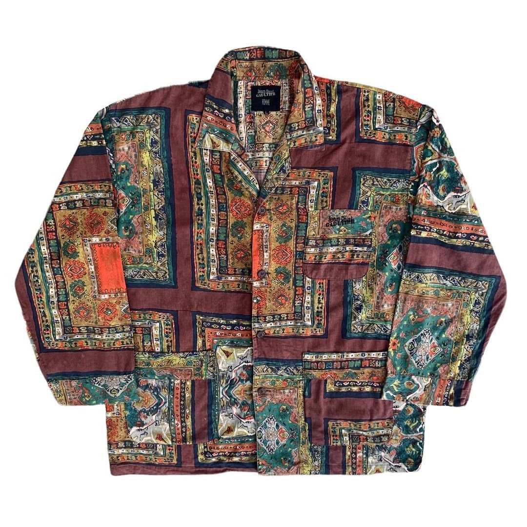 Designer × Jean Paul Gaultier × Vintage Jean Paul Gaultier Homme Outer Shirt Size US L / EU 52-54 / 3 - 1 Thumbnail