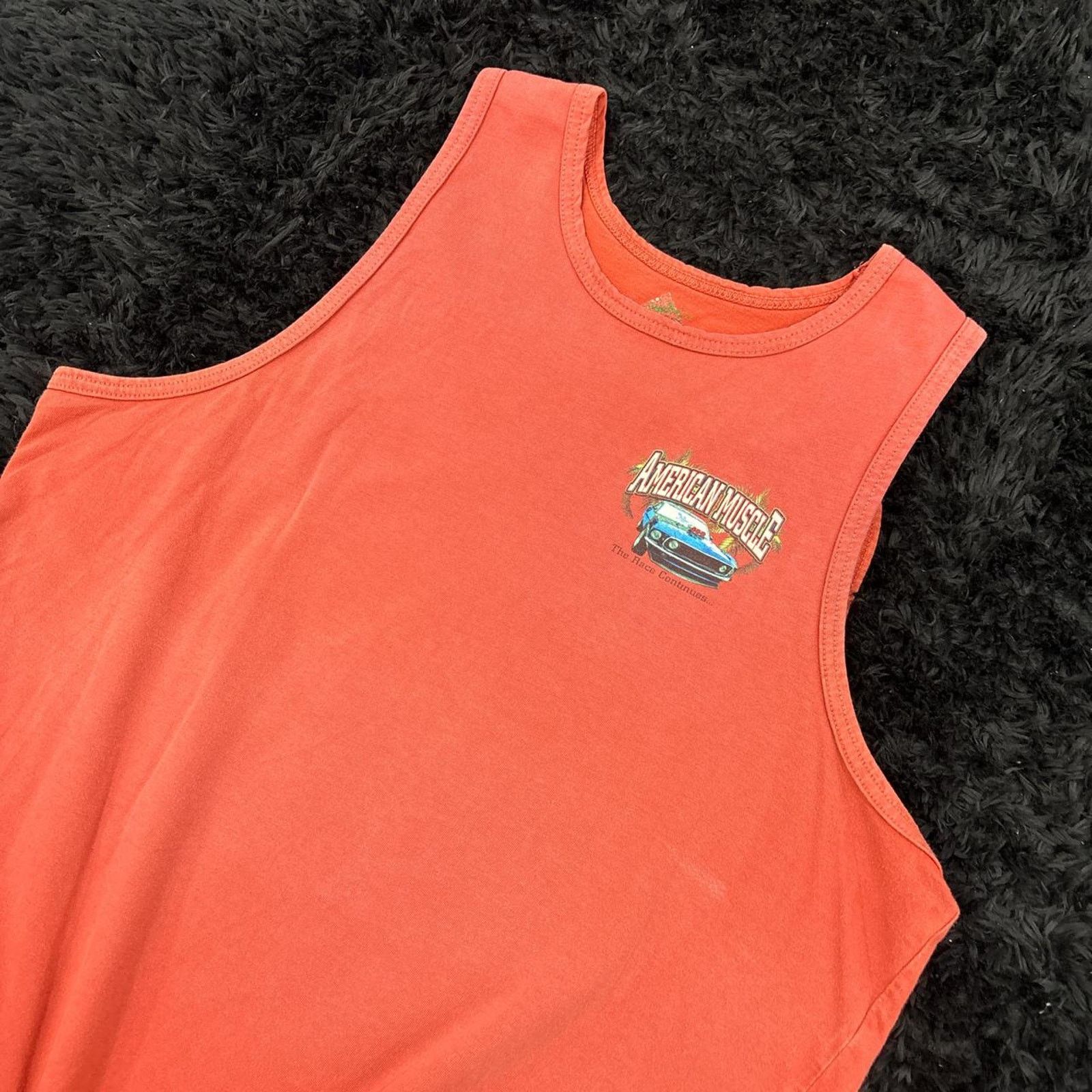 Other Orange american muscle tank top Size US L / EU 52-54 / 3 - 3 Thumbnail