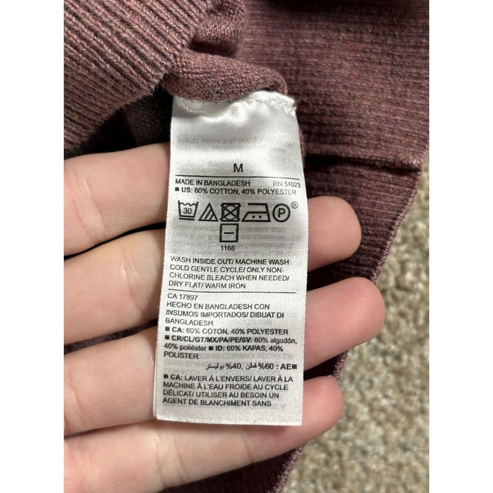 Old Navy Old Navy Sweater Mens Pullover Crew Neck Red M Regular Knit Lightweight Casual Formal Travel Workwear - Size US M / EU 48-50 / 2 - 4 Thumbnail