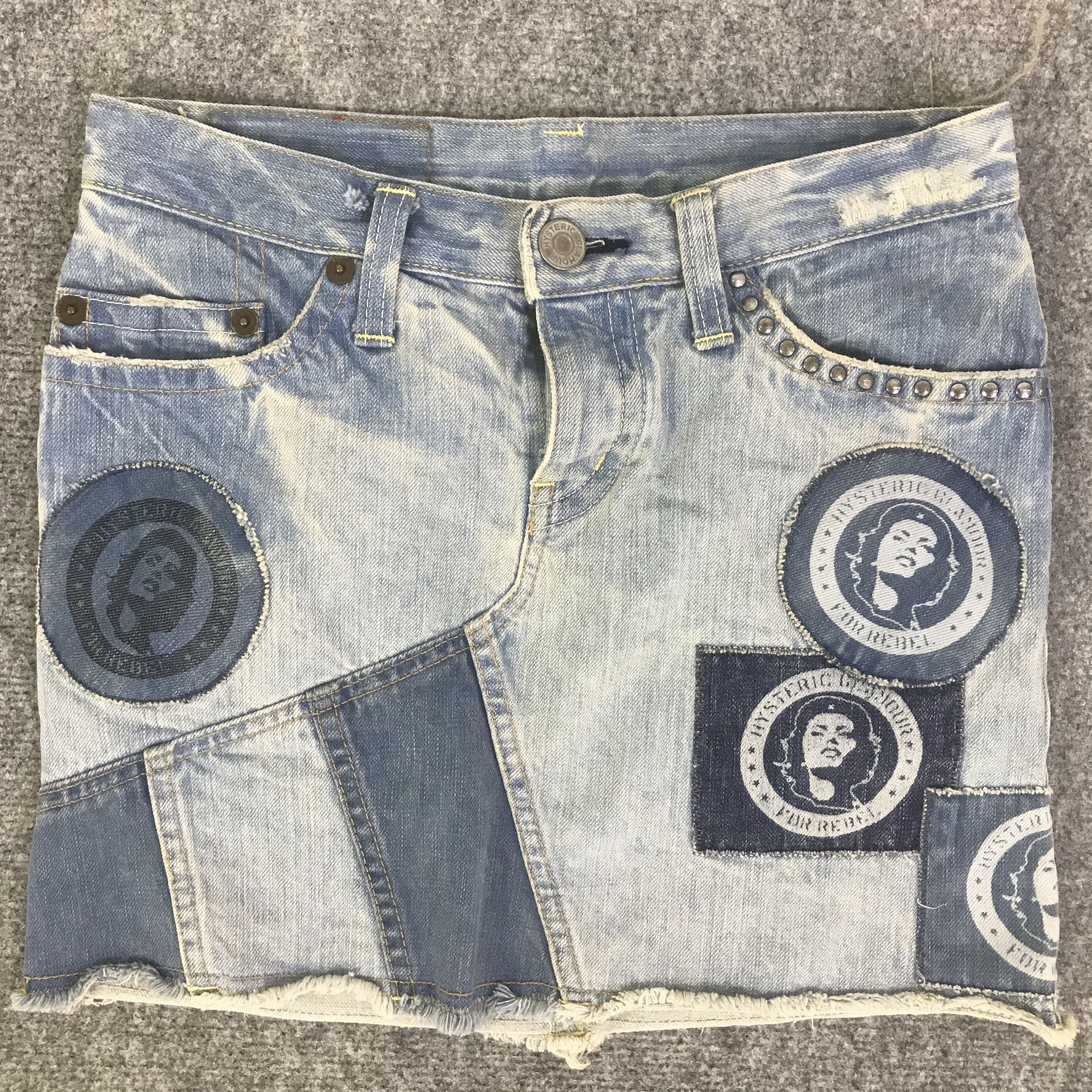 Hysteric Glamour HYSTERIC GLAMOUR DENIM JEANS MINI SKIRT K133B18 Size 28" / US 6 / IT 42 - 2 Thumbnail