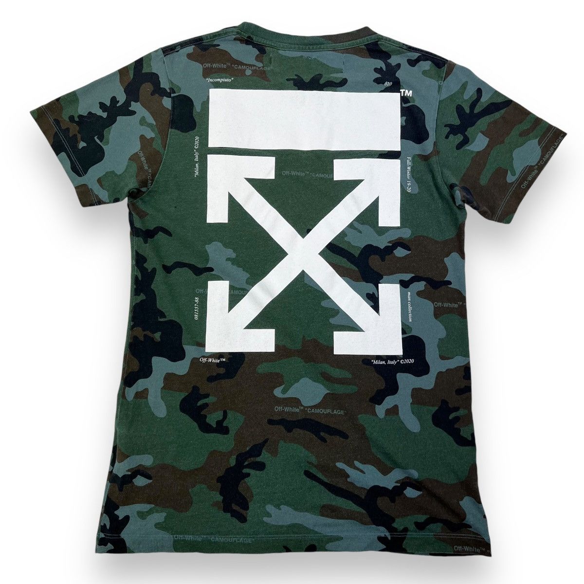 Off-White Off-White Arrows Camo T Shirt Size US S / EU 44-46 / 1 - 3 Thumbnail