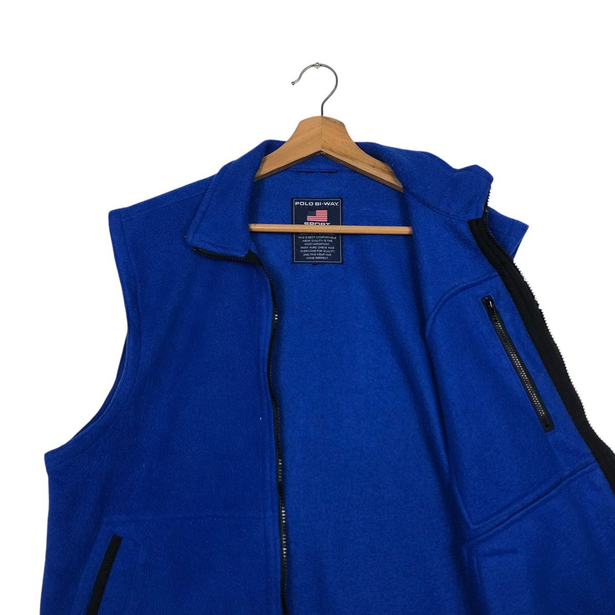 Japanese Brand 🔥VINTAGE FLEECE VEST JACKET SPORTSWEAR POLO BI-WAY Size US M / EU 48-50 / 2 - 14 Thumbnail