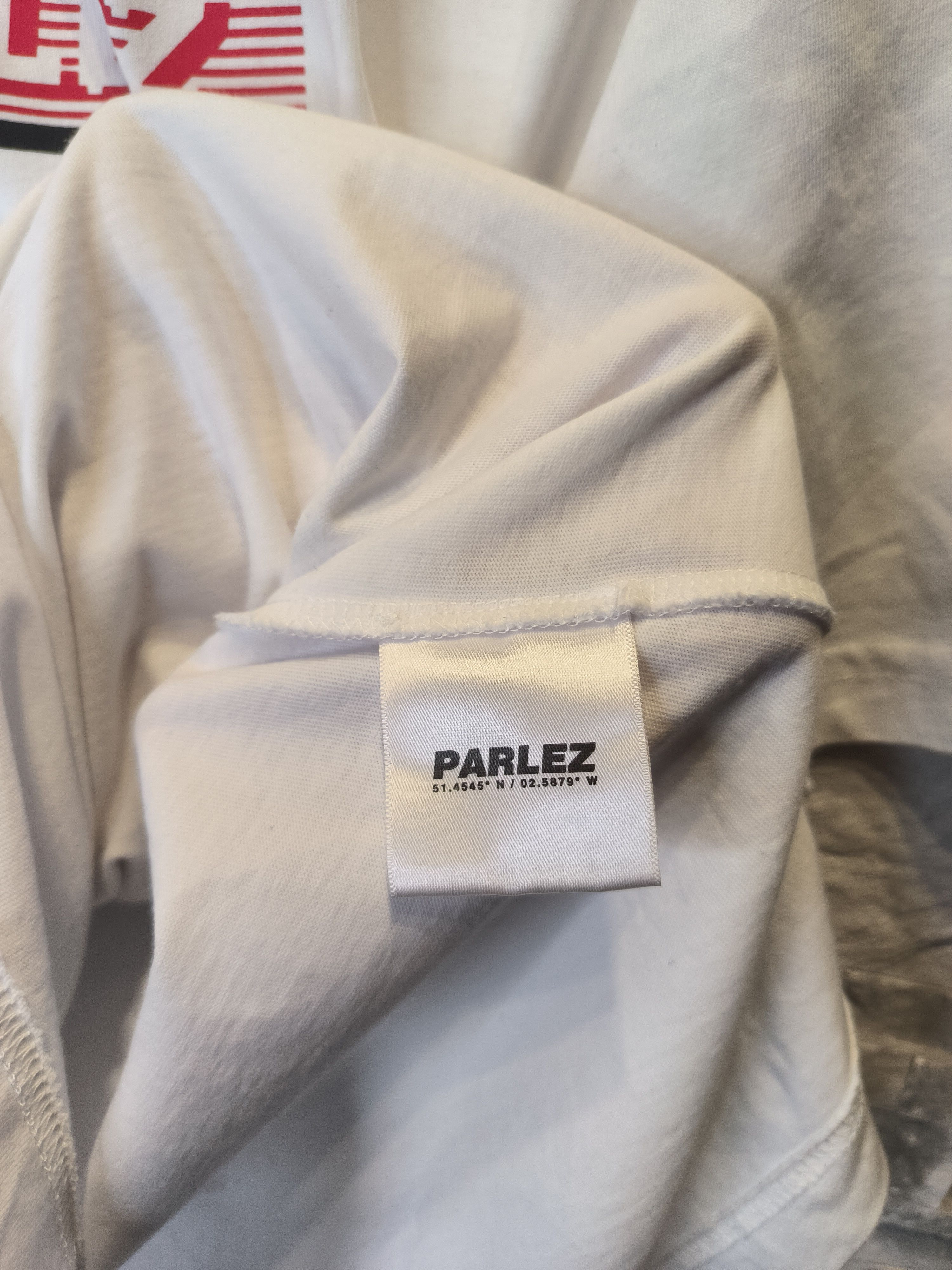 Parlez Parlez T-Shirt Tee White Logo Size US L / EU 52-54 / 3 - 5 Thumbnail