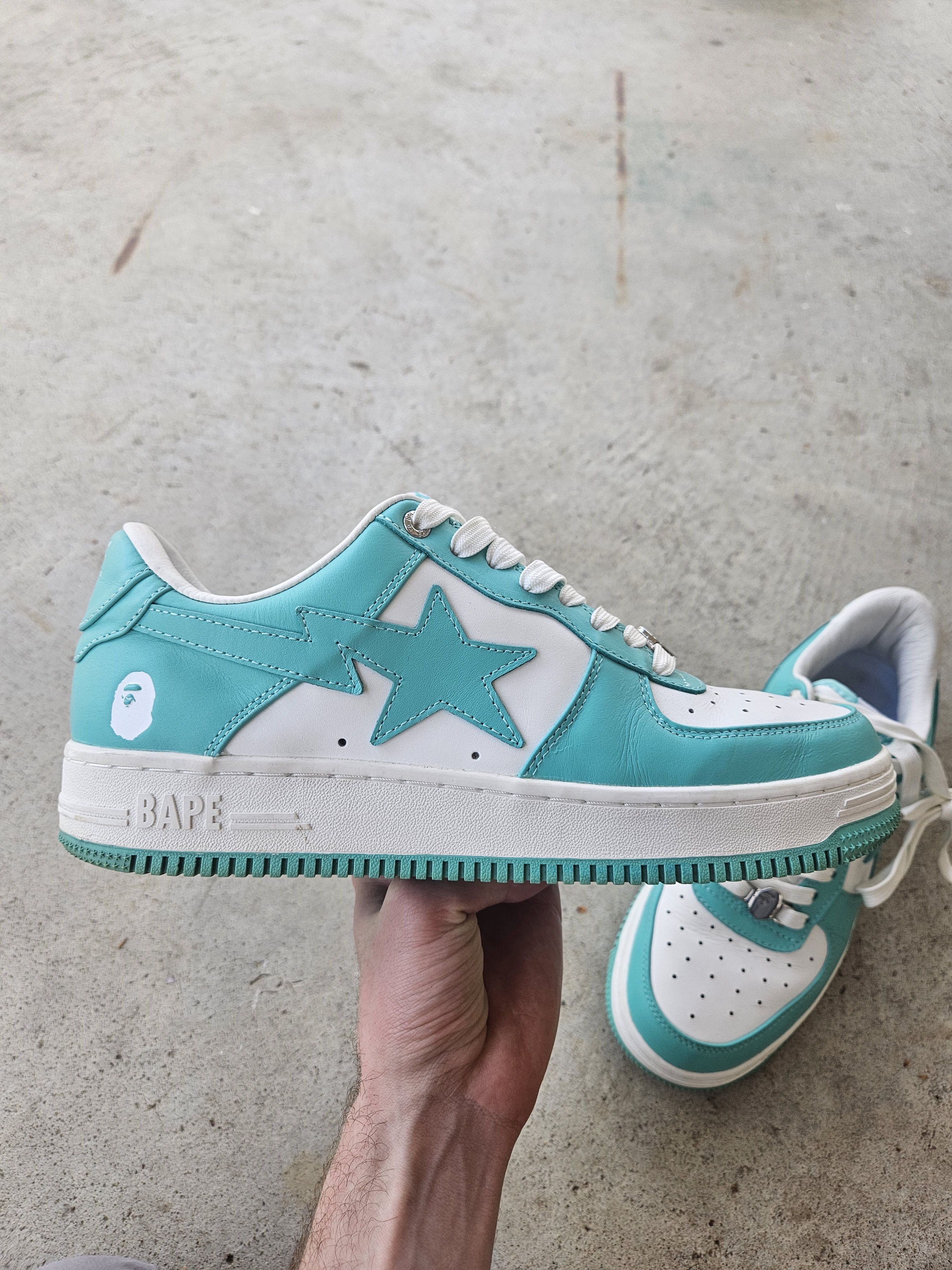 Bape Bapesta Teal White M1 Sneakers Size US 10 / EU 43 - 4 Thumbnail