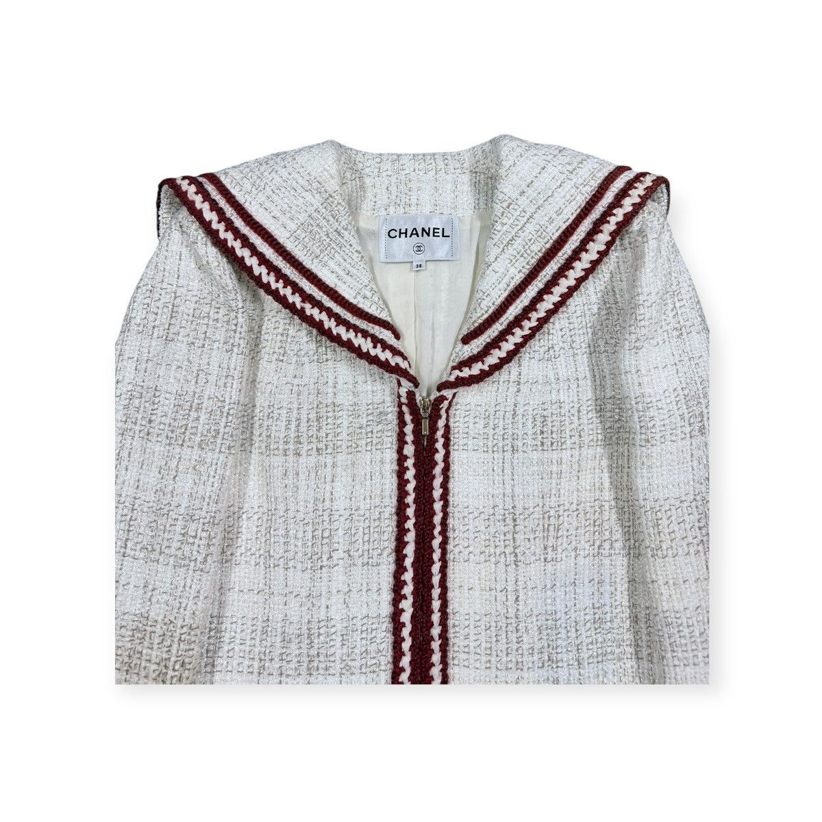 Chanel Authentic❤️Chanel Iconic Paris/Hamburg Maritime Tweed Jacket Size S / US 4 / IT 40 - 5 Thumbnail