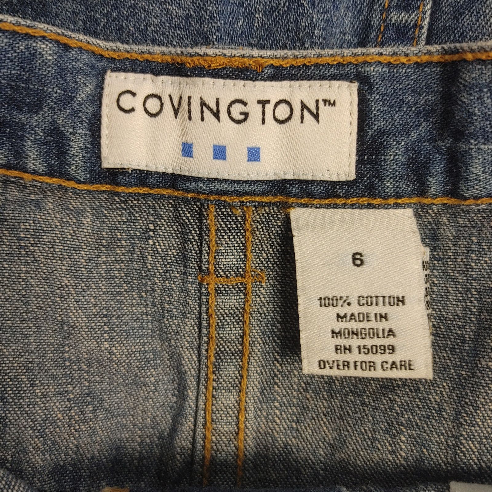 Covington Vintage Covington Women's 6 Navy Blue Denim Maxi Skirt Size 28" / US 6 / IT 42 - 3 Thumbnail
