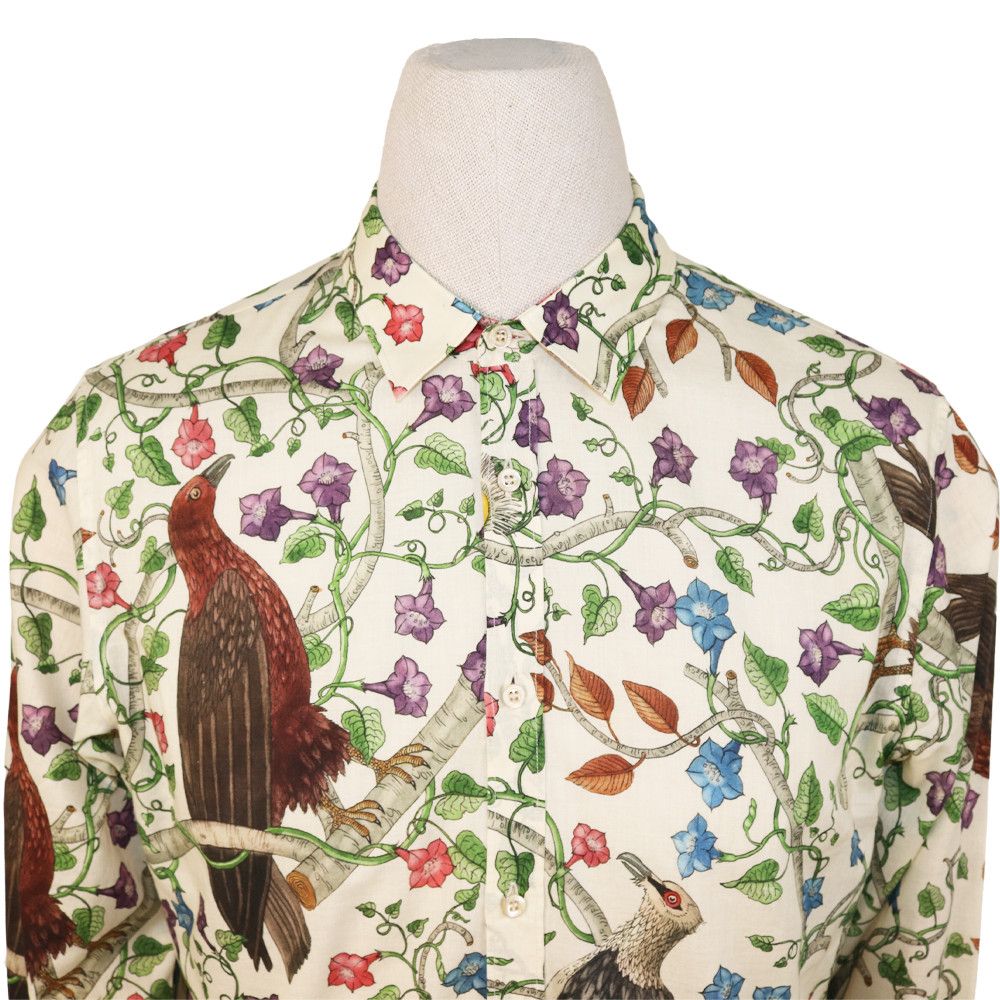 Gucci Gucci Birds Of Prey Print Shirt Size US M / EU 48-50 / 2 - 2 Thumbnail