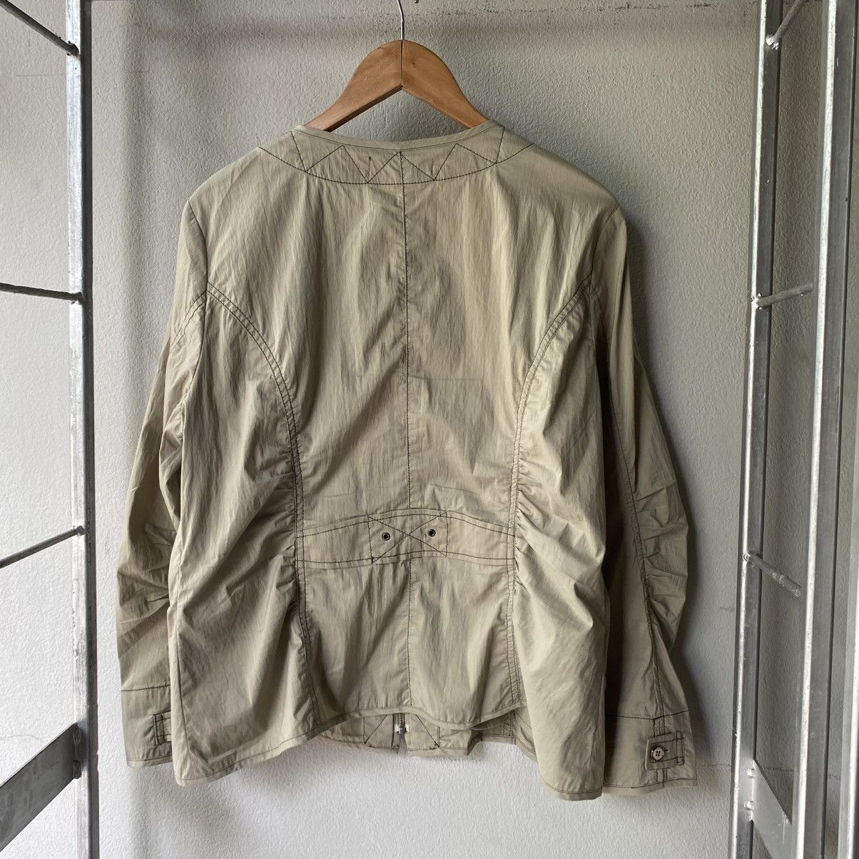 Kansai Yamamoto KANSAI BIS Beige Zip Jacket with Pocket Detail Size M / US 6-8 / IT 42-44 - 14 Thumbnail