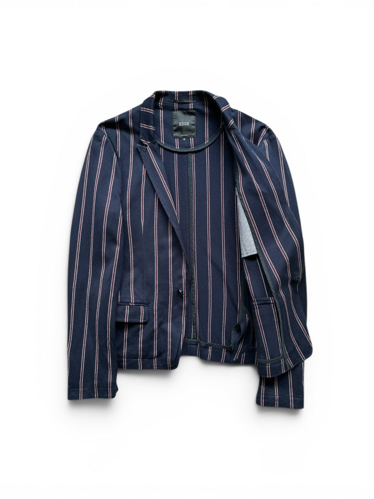 If Six Was Nine 2010's EDGE Rupert Japan pinstripe Vkei blazer Size US M / EU 48-50 / 2 - 4 Thumbnail