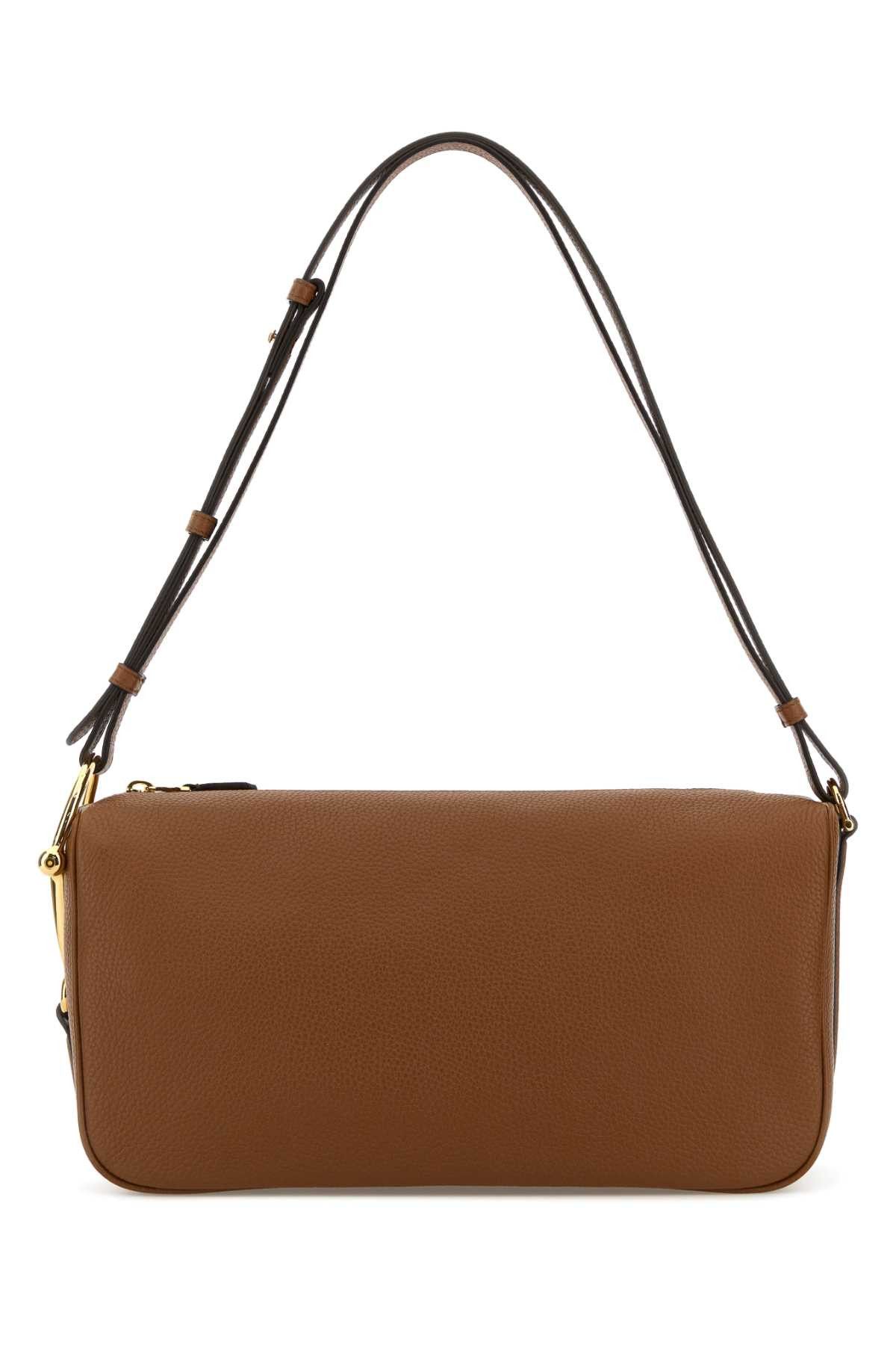 Gucci Caramel Leather Medium Gucci Half Horsebit Shoulder Bag Size ONE SIZE - 1 Thumbnail