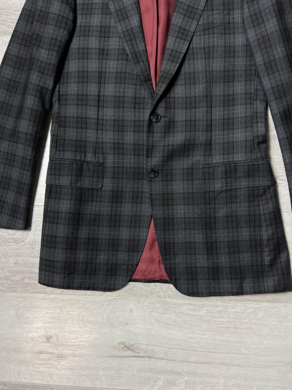 Suitsupply SUITSUPPLY Pure Wool Super 120’S Checked Blazer Jacket Sz 38 Size 38R - 5 Thumbnail