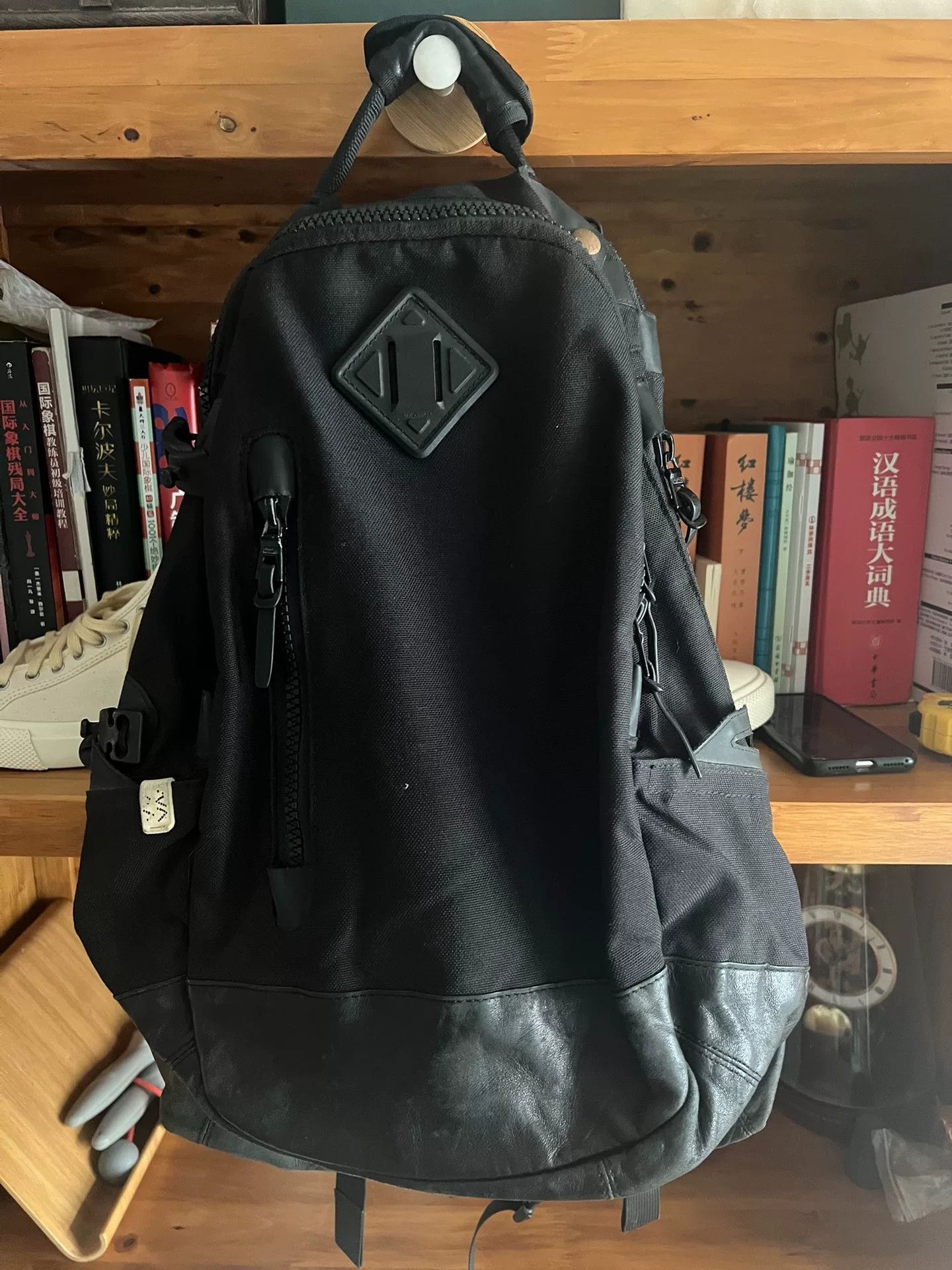 Visvim Visvim 08AW 20L BALLISTIC SHAKER PATCHWORK BACKPACK BLACK