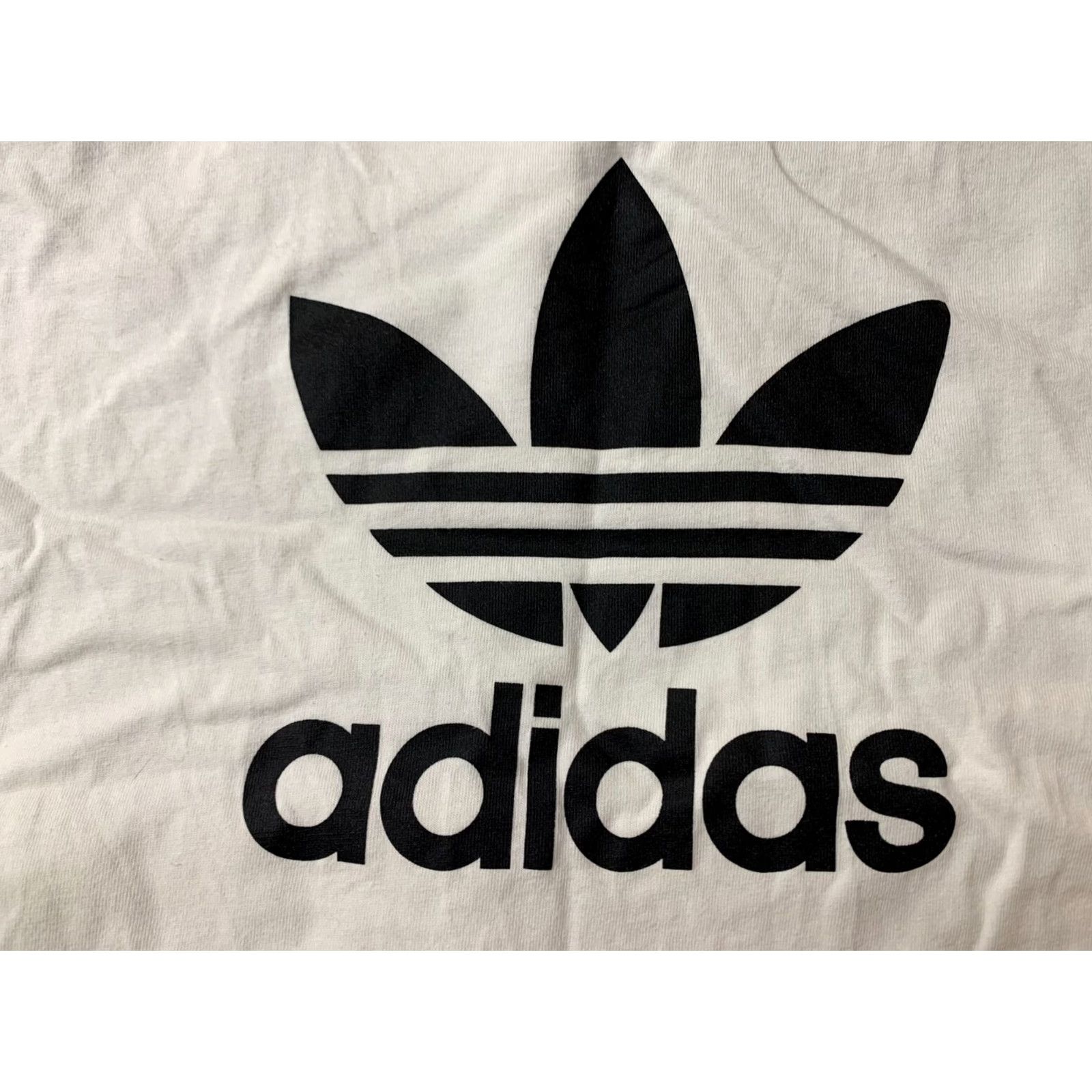 Adidas ADIDAS ORIGINAL 2014 MEN T-SHIRT SHIRT Jersey Short Sleeve Logo White 100% Cotton Large Regular Male Womens Mens Size US L / EU 52-54 / 3 - 3 Thumbnail