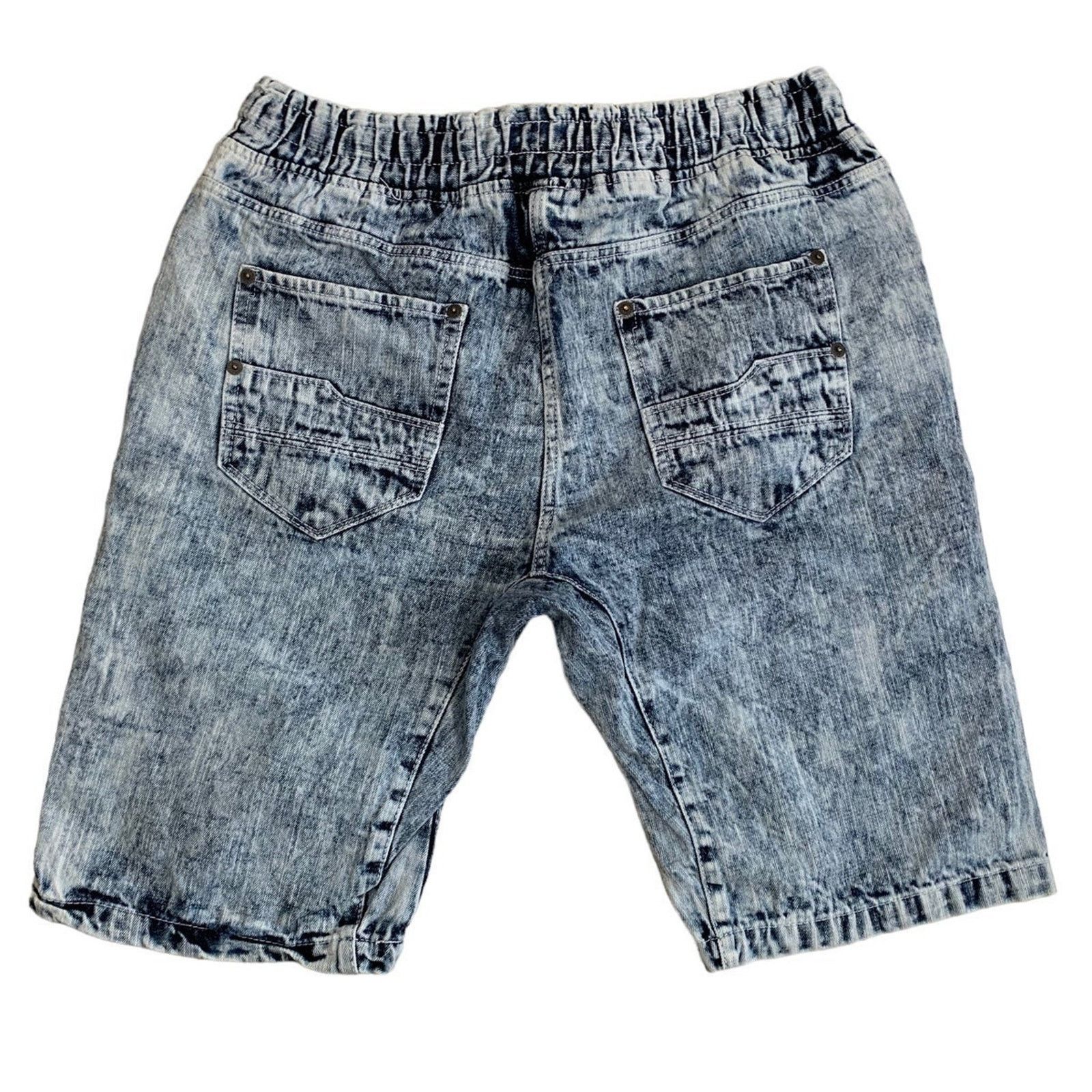 Southpole Southpole Men's Size 2X Denim Shorts pull-on elastic waist Size US 34 / EU 50 - 3 Thumbnail