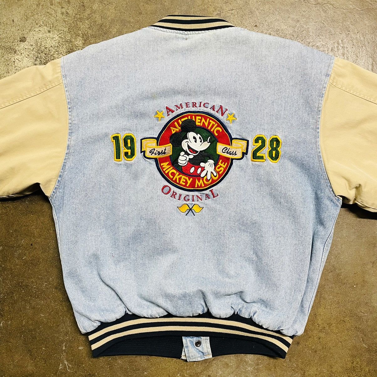 Disney Vintage Authentic Varsity Jacket Mickey orders Mouse M Pre-owned