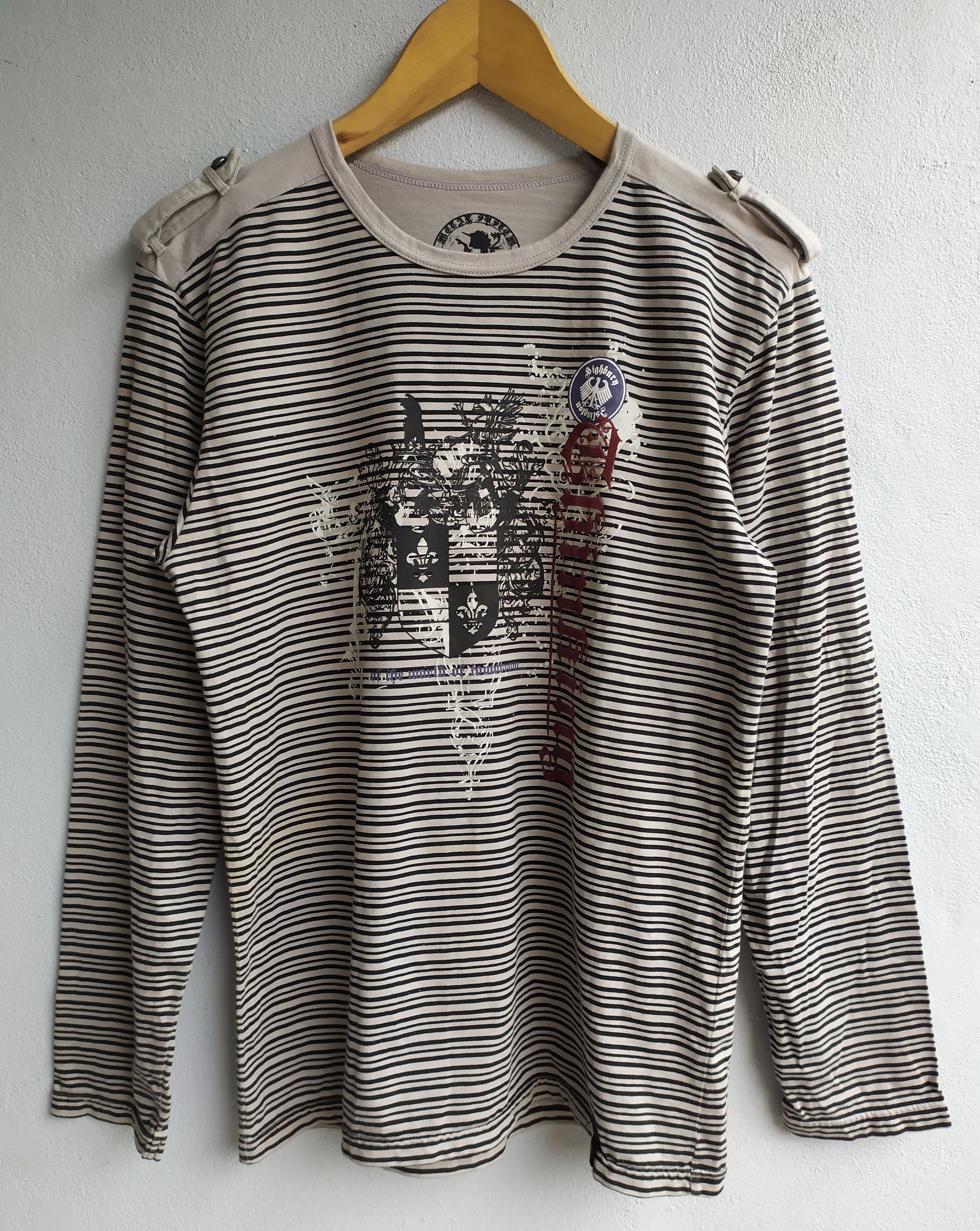 Beauty Beast × Hysteric Glamour × Japanese Brand Japanese Metal System Stripe Bondage Long Slevee Size US L / EU 52-54 / 3 - 1 Thumbnail