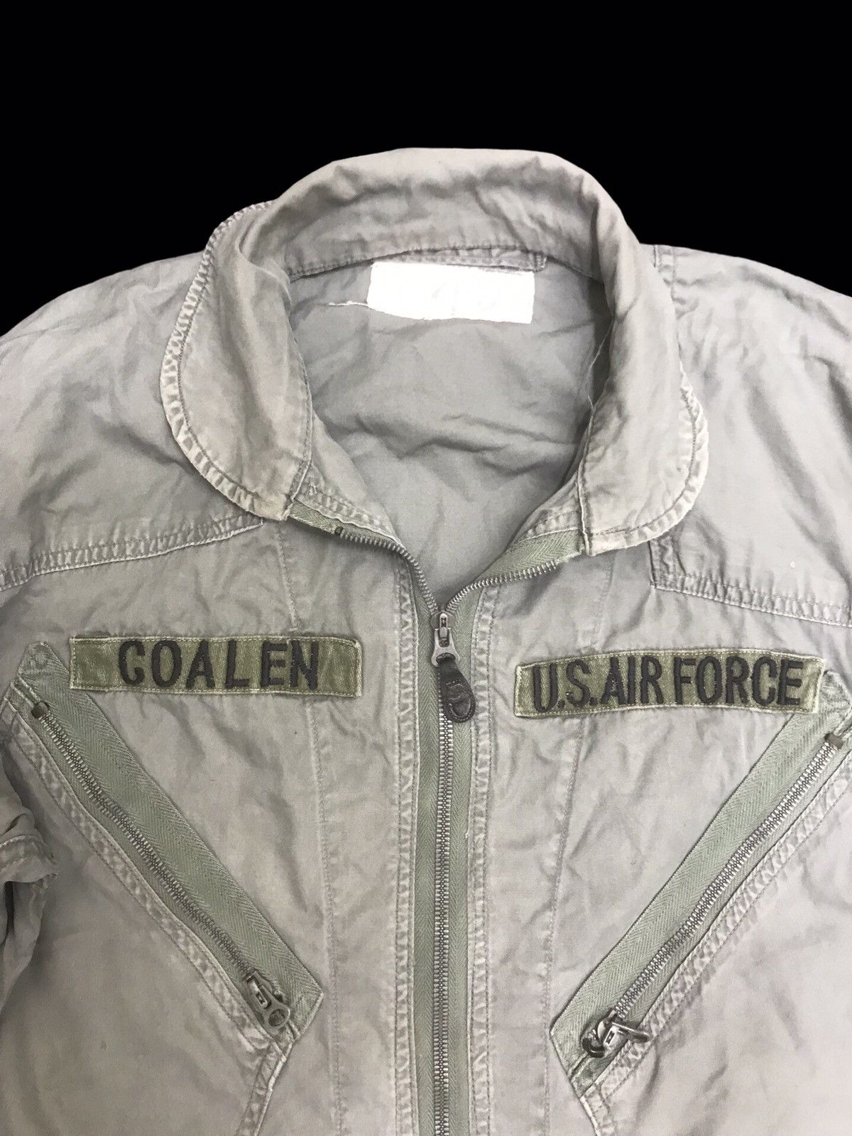Vintage 💥VINTAGE 60s💥Very Rare 60s USAF Flight Overall F421 Size US 39 - 3 Thumbnail